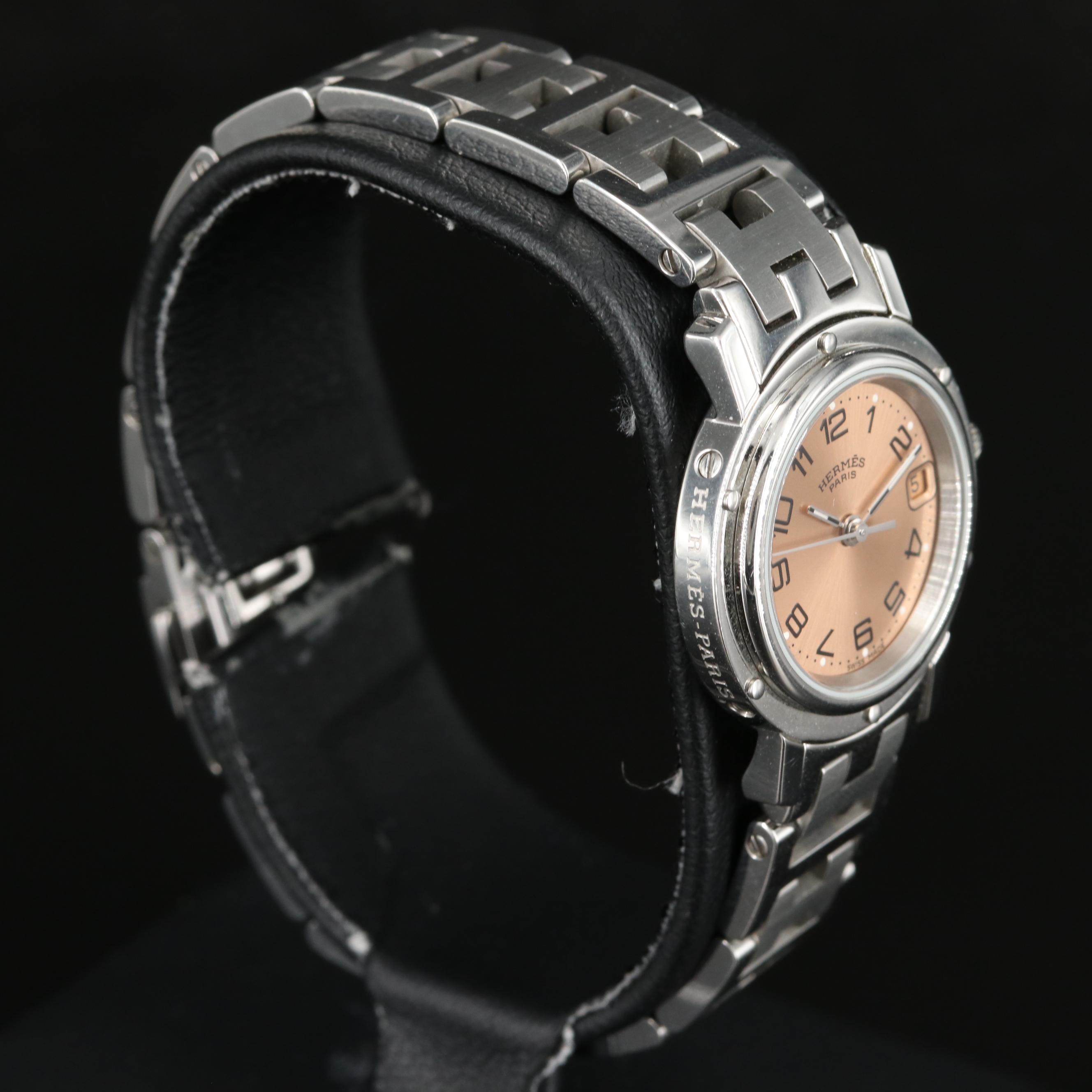 Hermès Clipper Stainless Steel with Date Watch