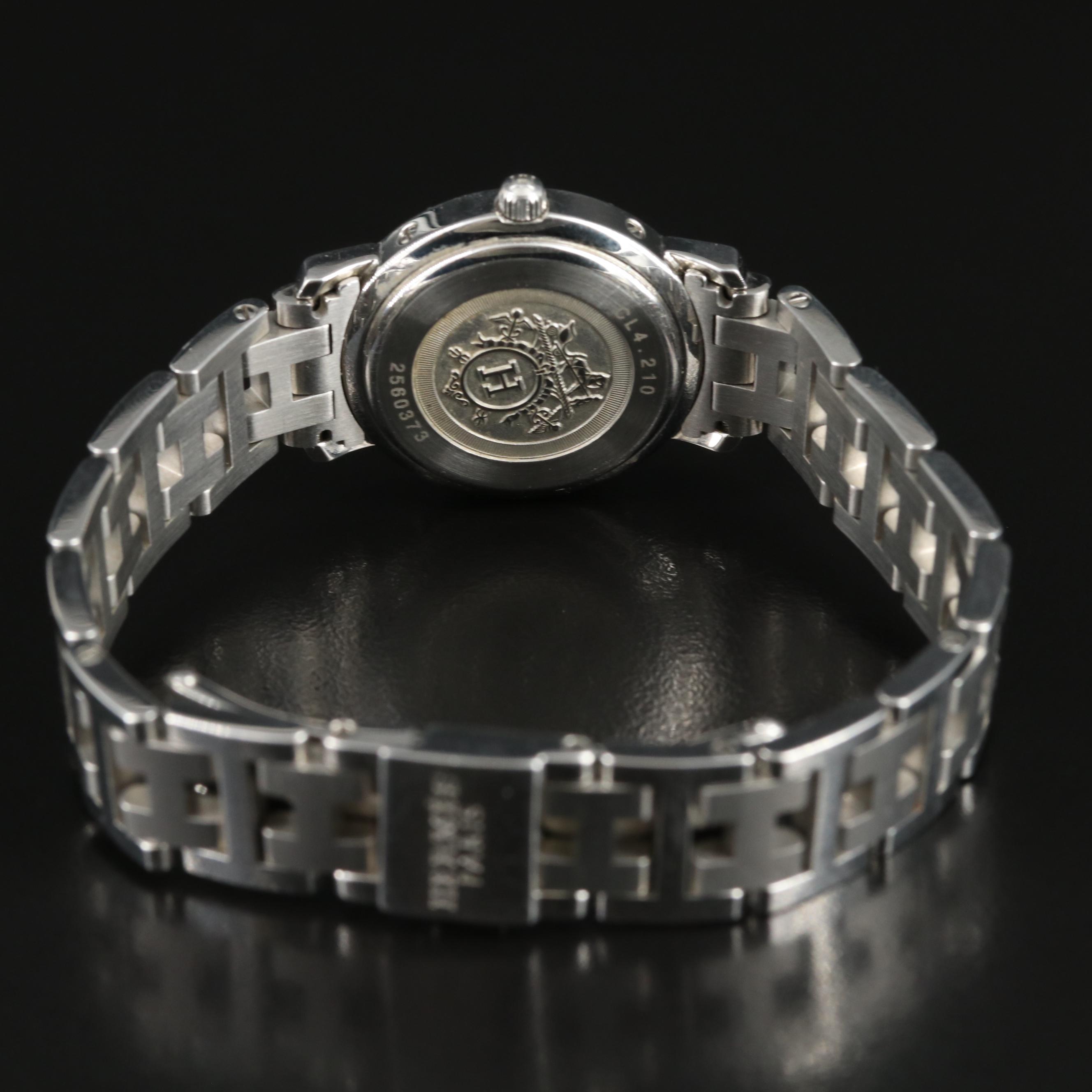 Hermès Clipper Stainless Steel with Date Watch