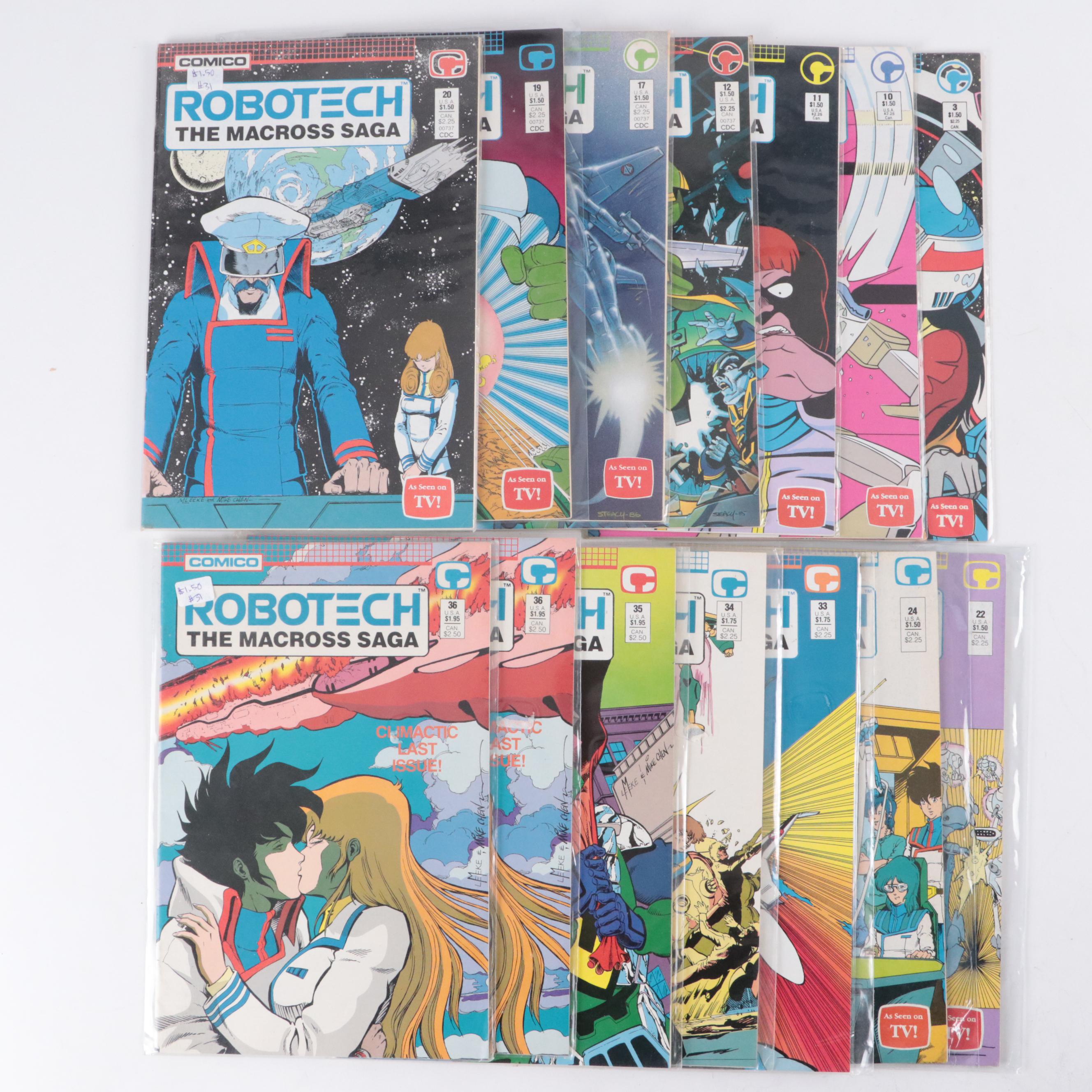 Modern Age Comico Robotech and Robotech II Comic Books