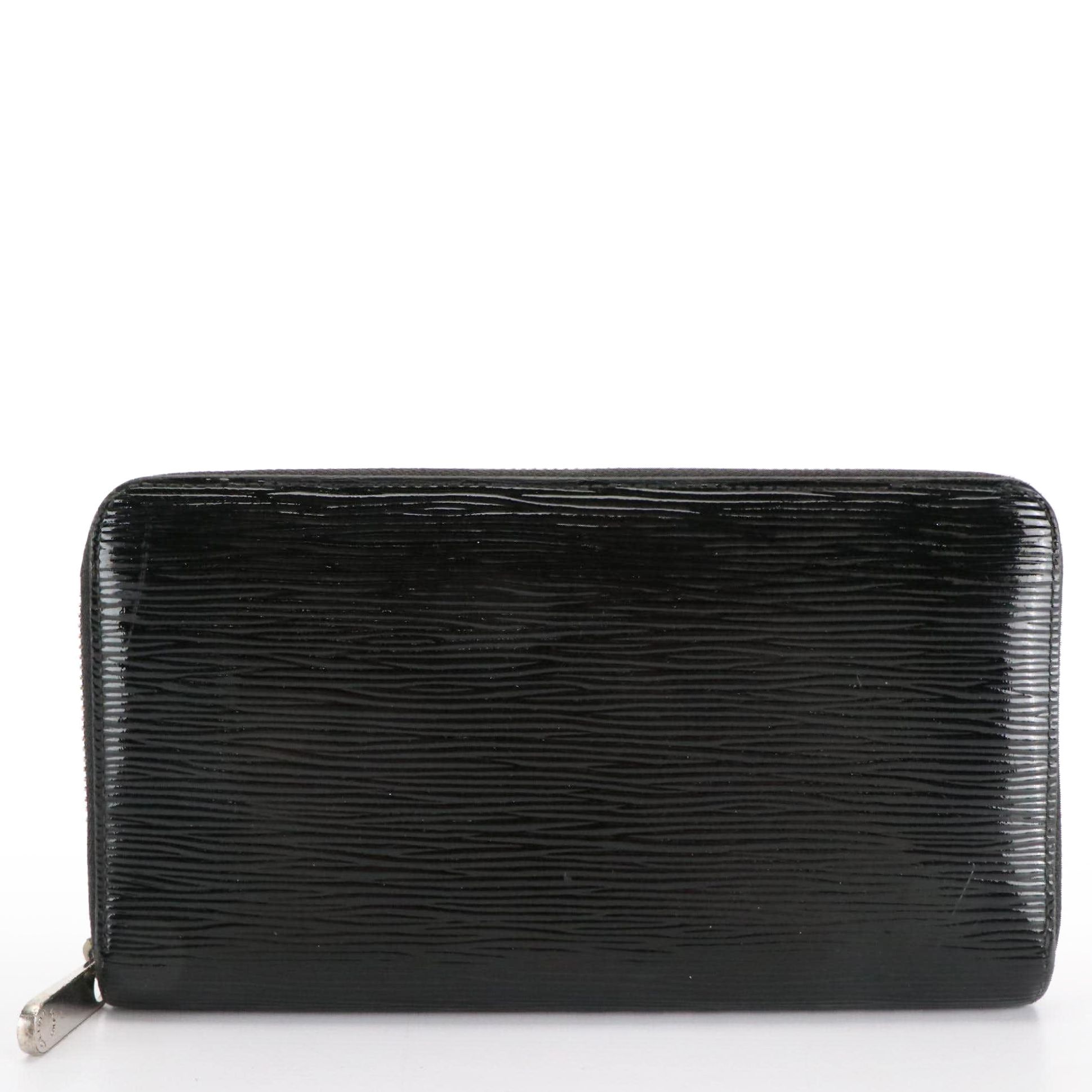 Louis Vuitton Zip Around Long Wallet in Black Epi Leather
