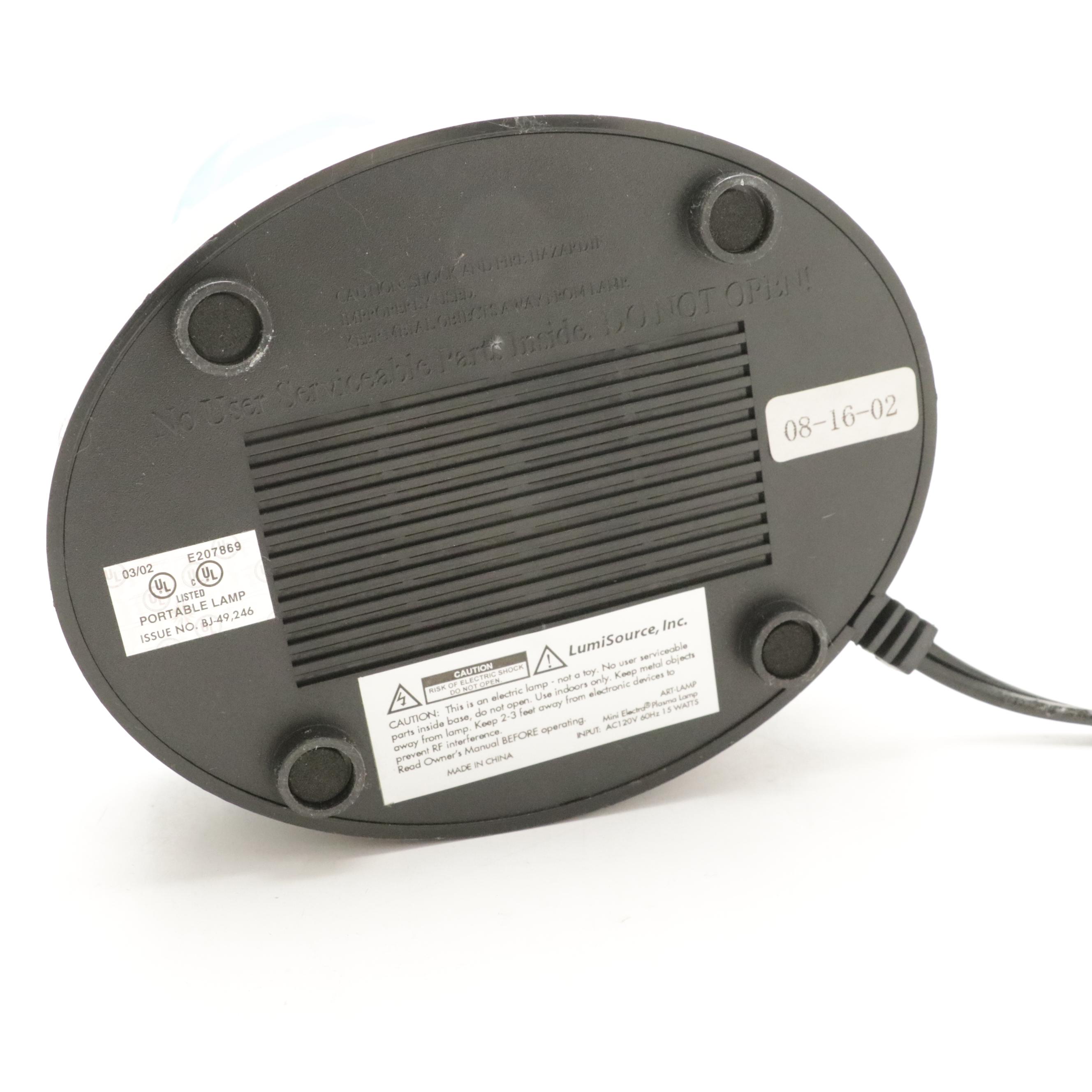 LumiSource Glass Plasma Sculptural Novelty Lamps