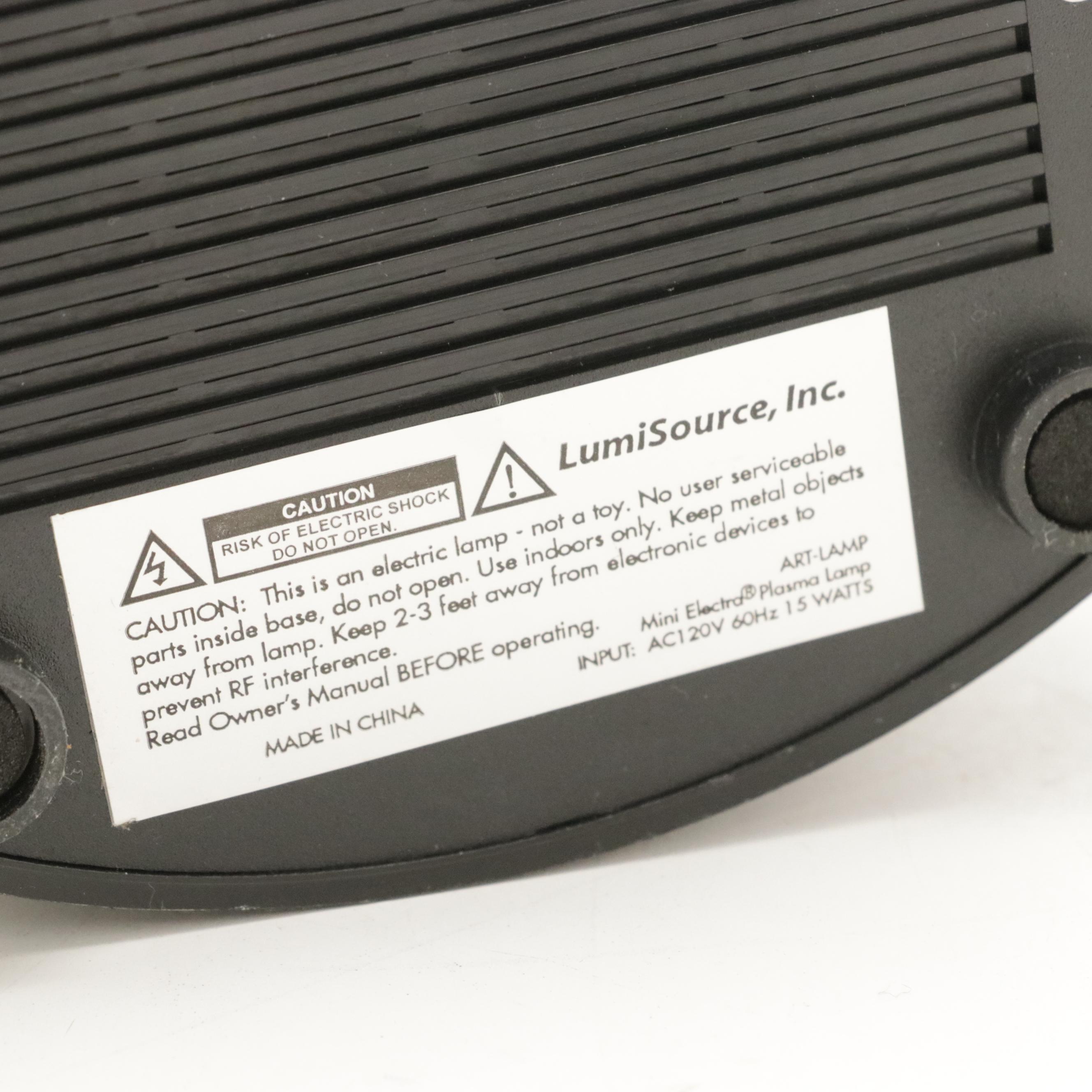 LumiSource Glass Plasma Sculptural Novelty Lamps