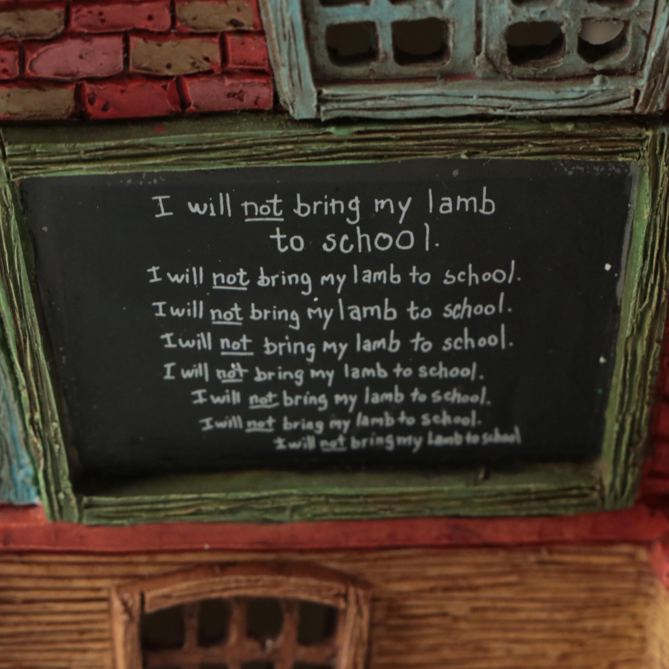 Dept. 56 Porcelain "Storybook Village" Nursery Rhyme Illuminated Buildings