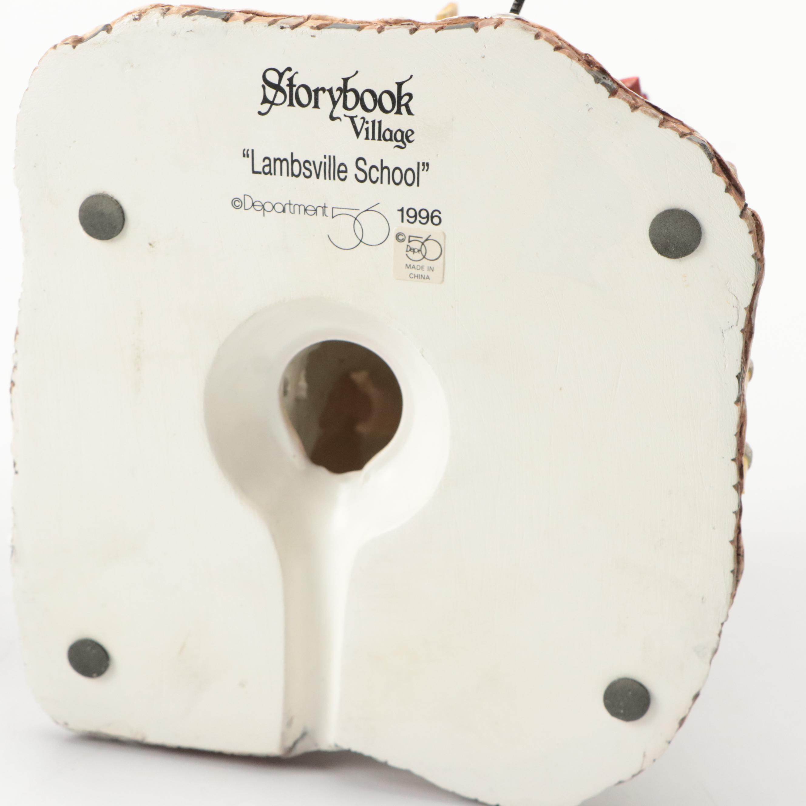 Dept. 56 Porcelain "Storybook Village" Nursery Rhyme Illuminated Buildings