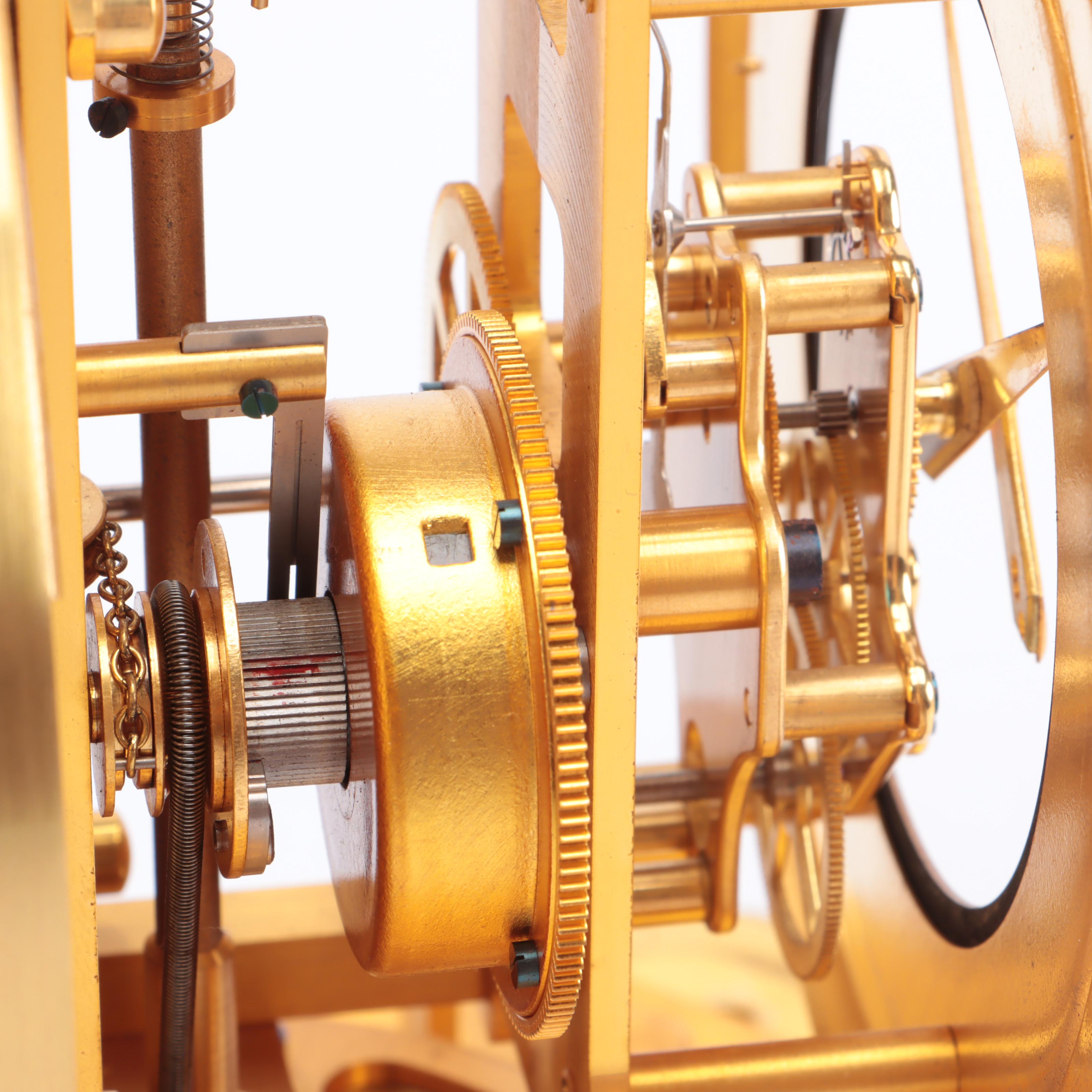 Jaeger-LeCoultre "Atmos" Swiss Brass and Glass Perpetual Motion Mantel Clock