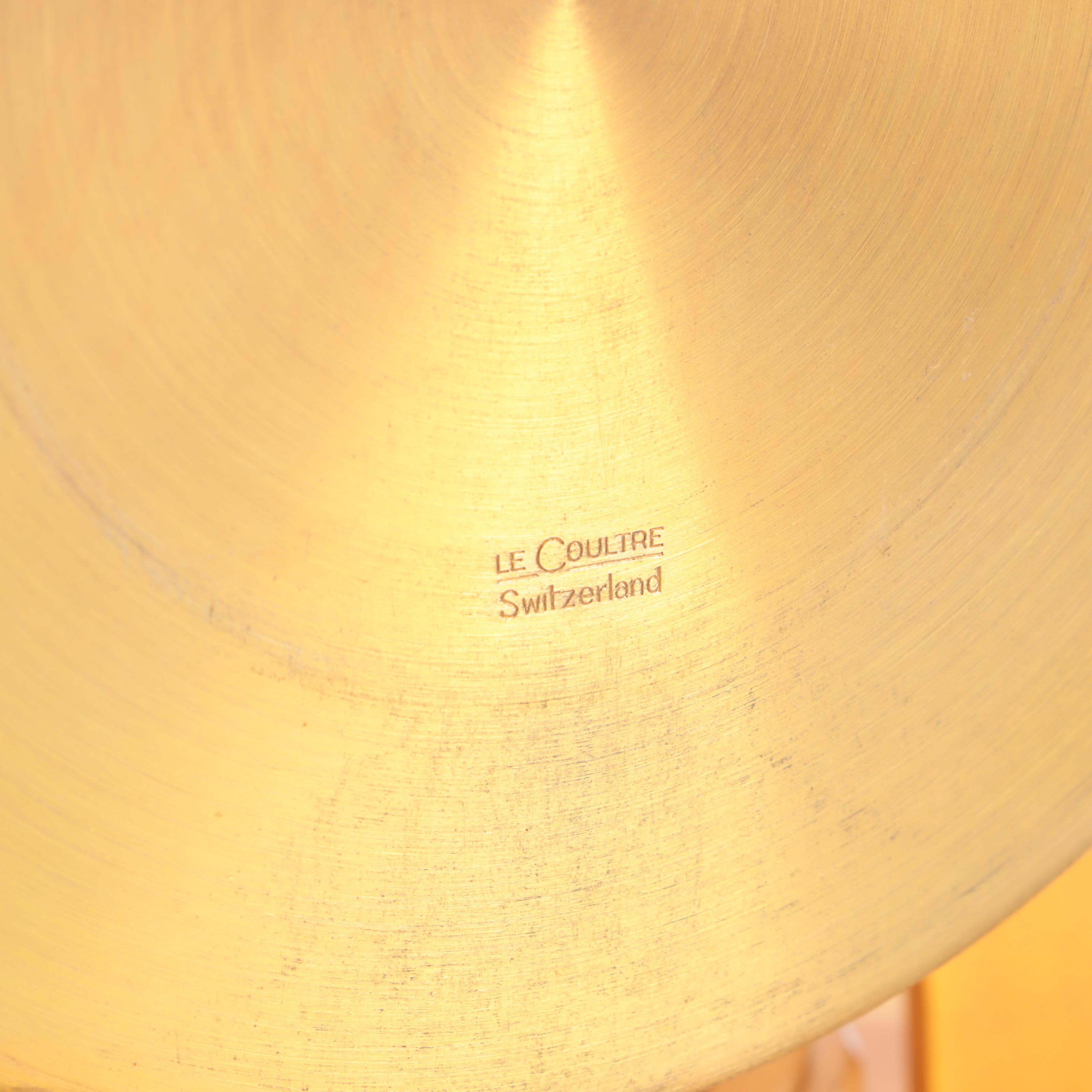 Jaeger-LeCoultre "Atmos" Swiss Brass and Glass Perpetual Motion Mantel Clock