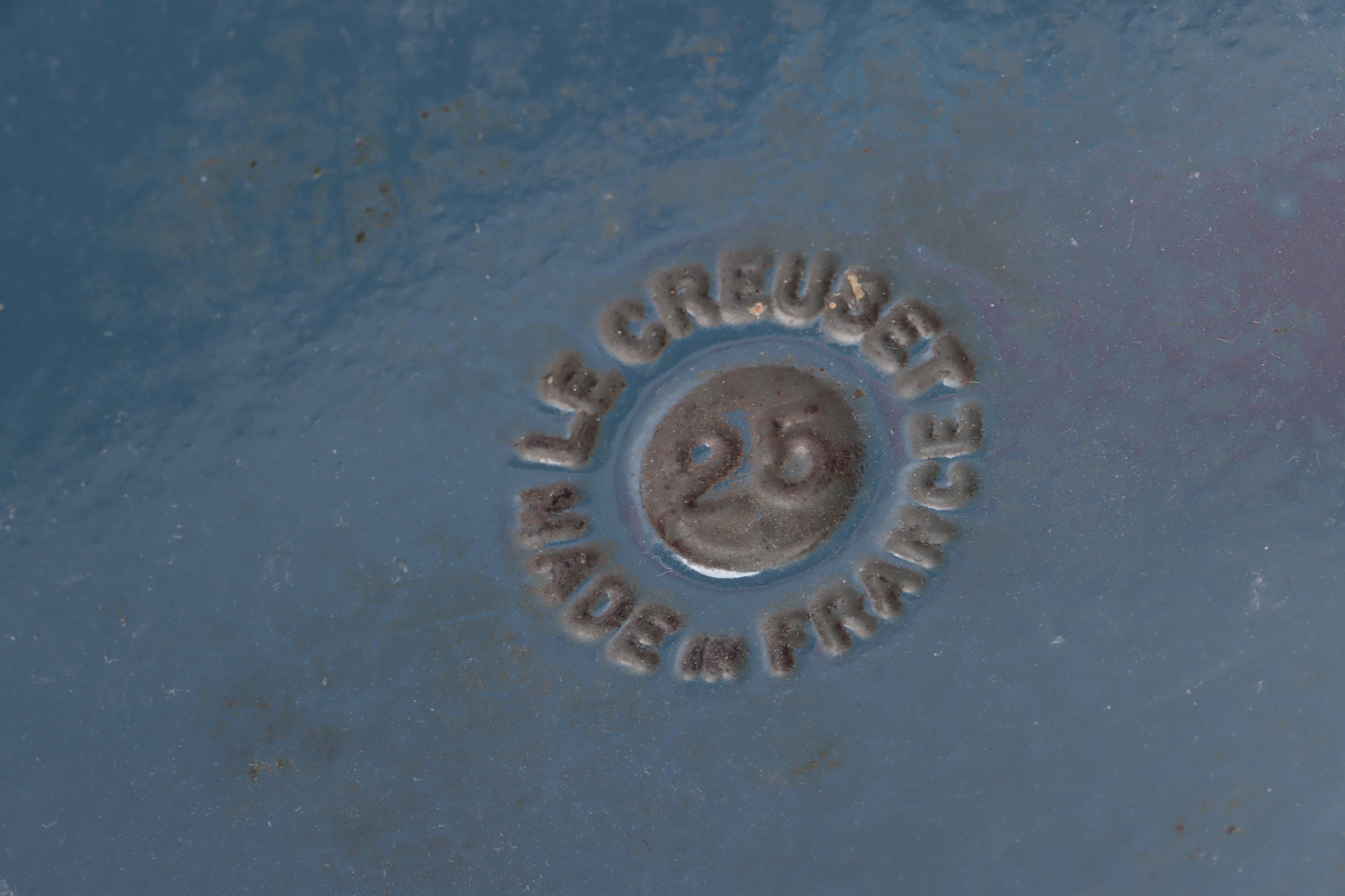 Le Creuset Enameled Cast Iron Dutch Oven with Trivet and Stoneware Pitcher