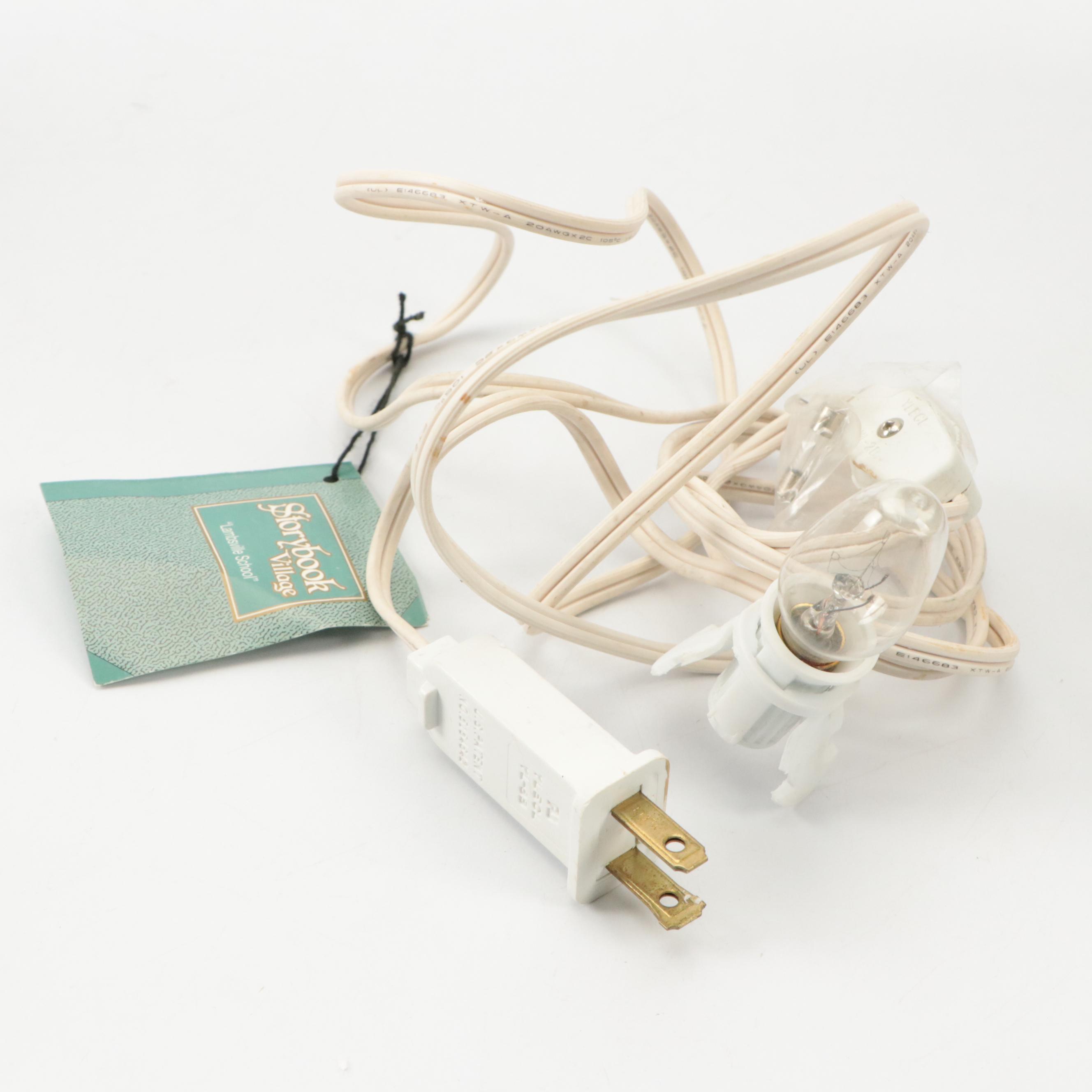 Dept. 56 Porcelain "Storybook Village" Nursery Rhyme Illuminated Buildings