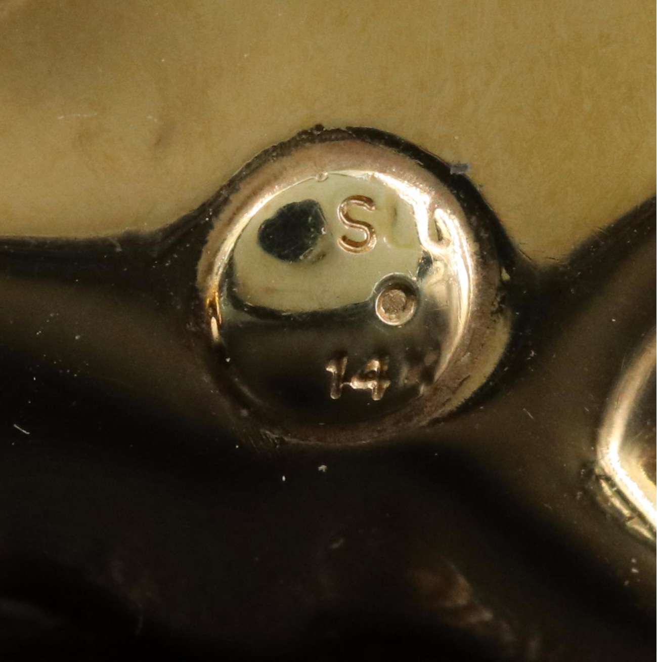 14K Double Dolphin Slide Pendant