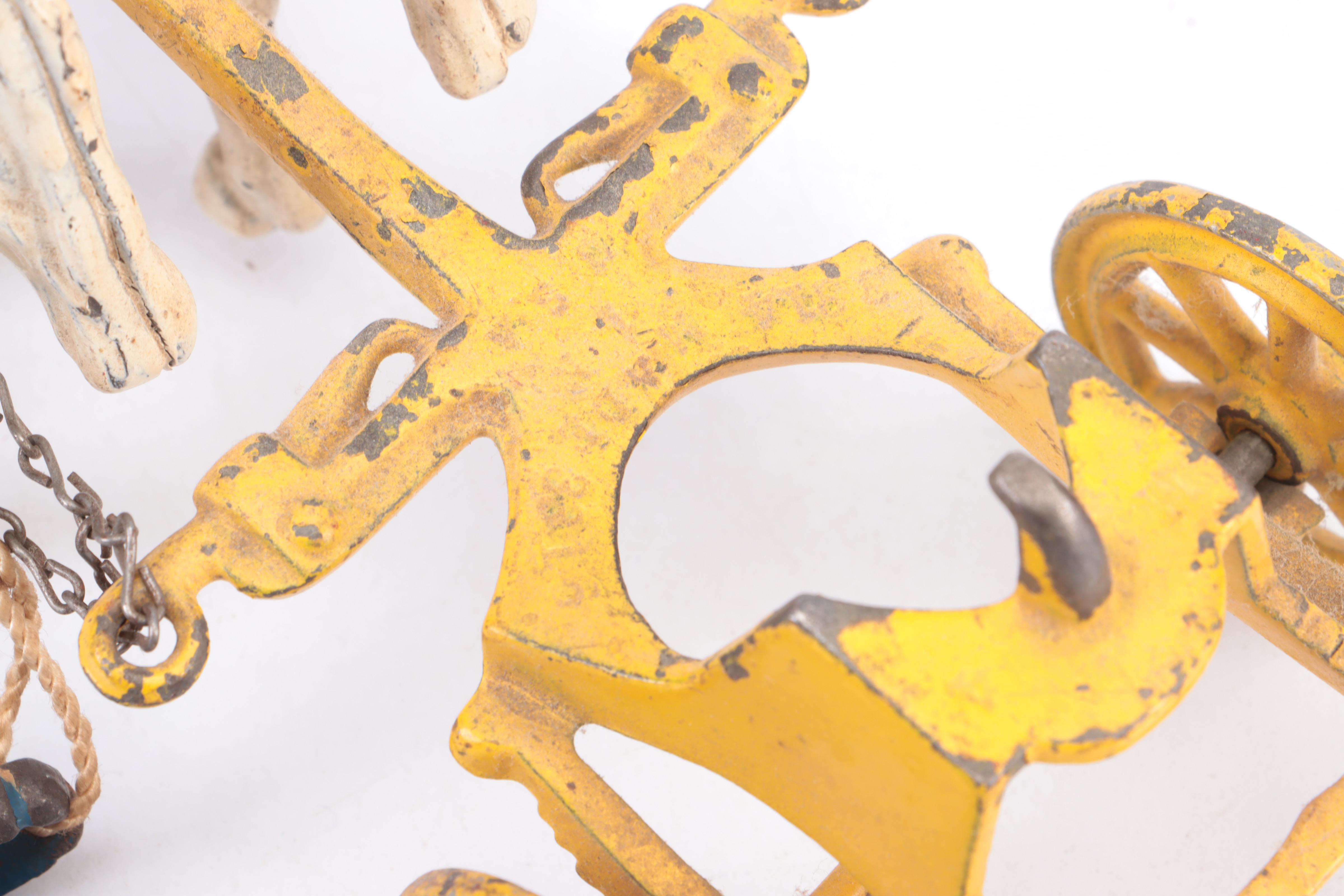 Painted Cast Iron Overland Circus Toy Wagons