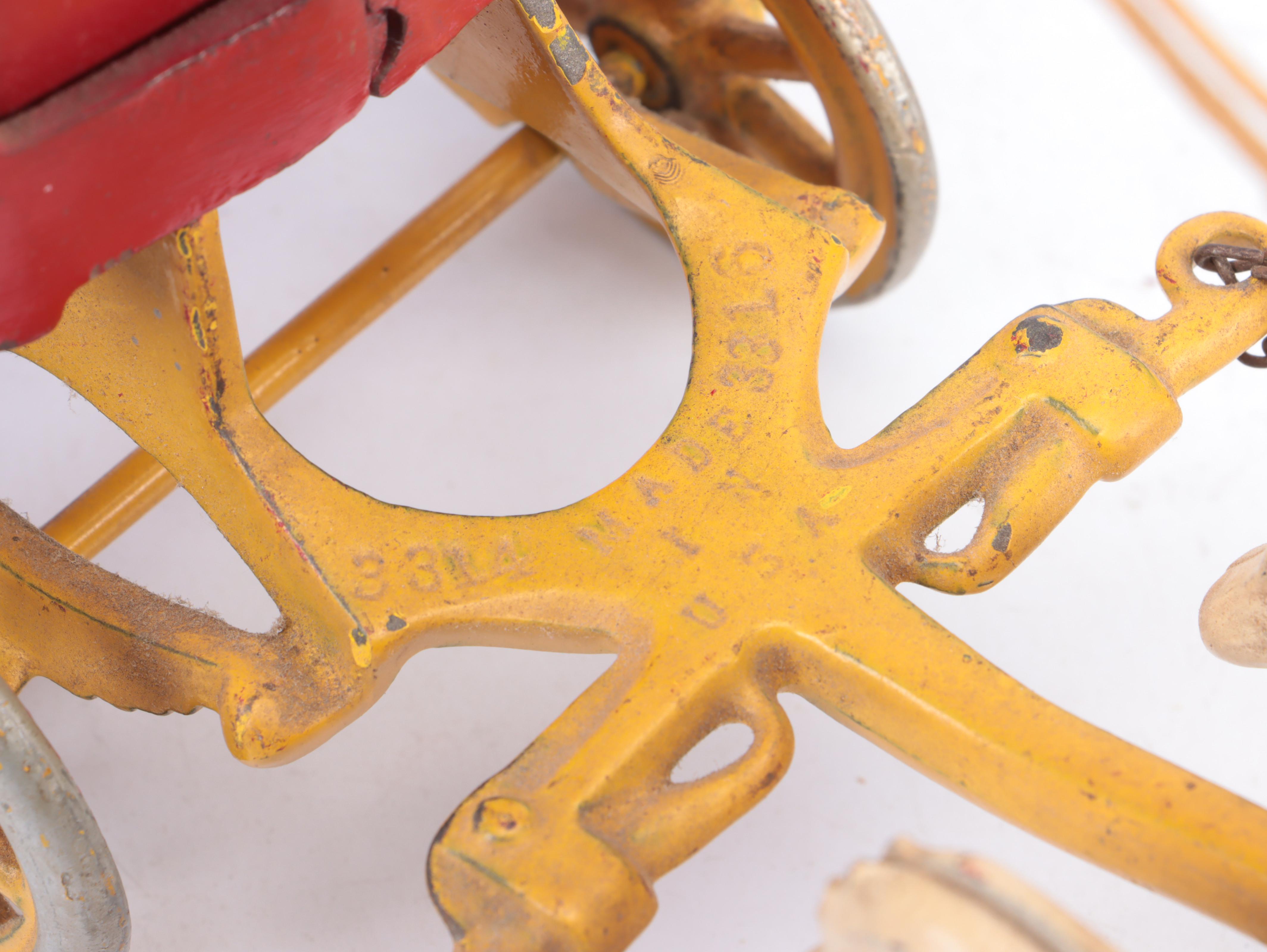 Painted Cast Iron Overland Circus Toy Wagons