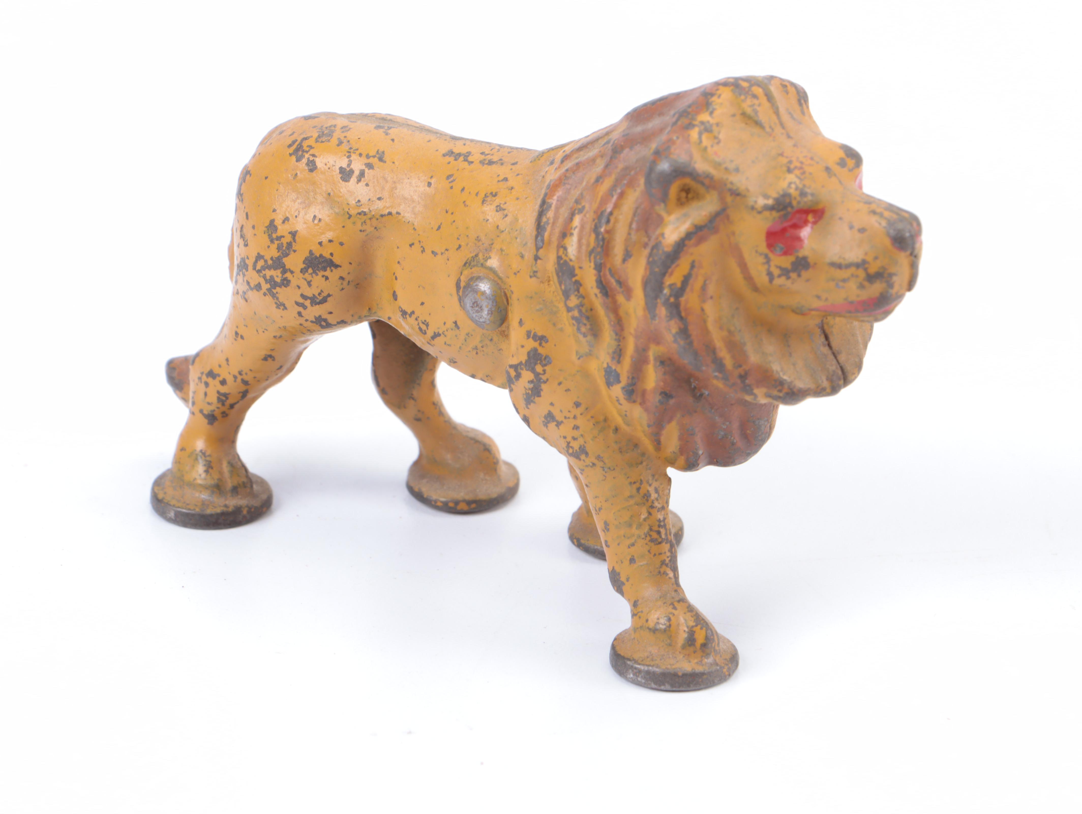 Painted Cast Iron Overland Circus Toy Wagons