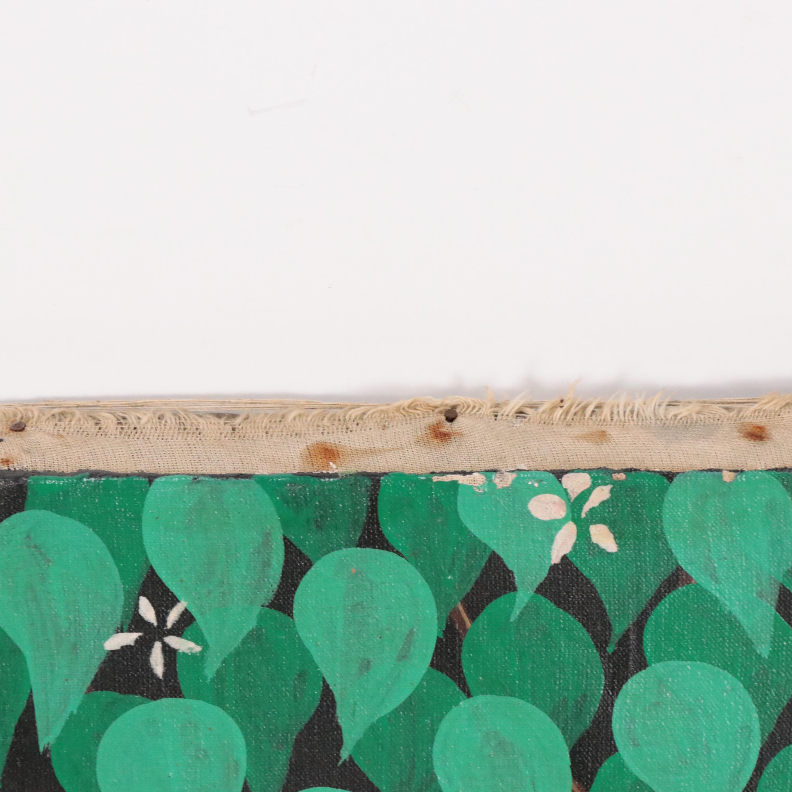 R. Molin Oil Paintings of Stylized Forests with Elephants, Zebras, and Tiger