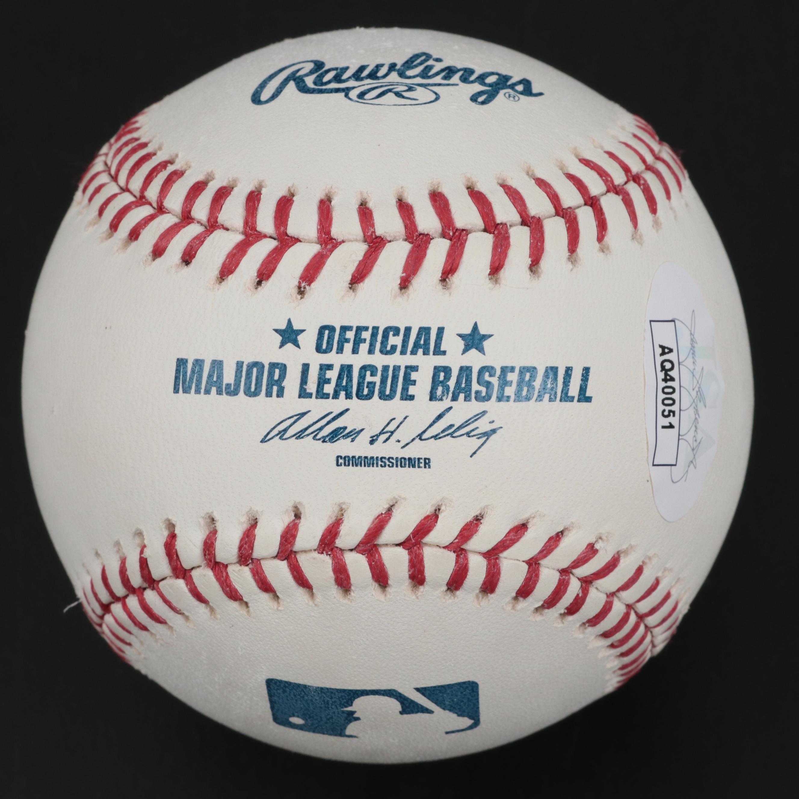 Ichiro Suzuki Signed Rawlings Official Major League Baseball in Display