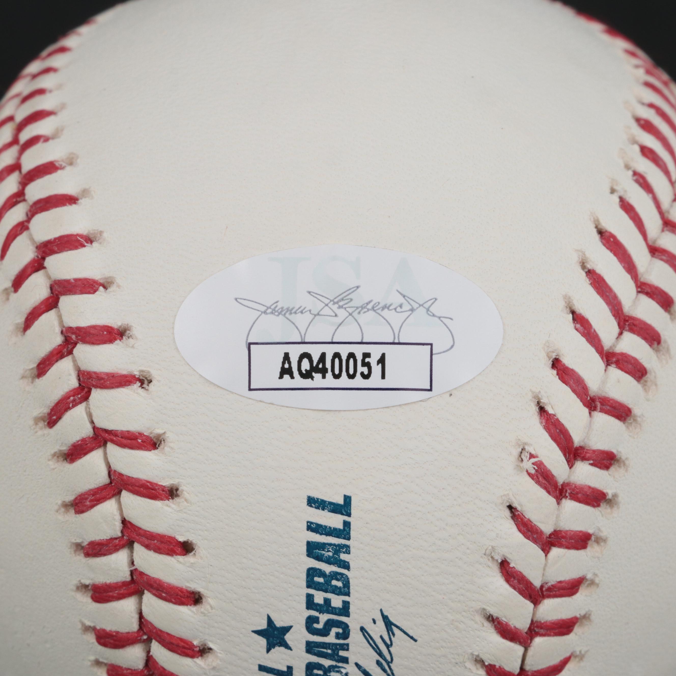 Ichiro Suzuki Signed Rawlings Official Major League Baseball in Display