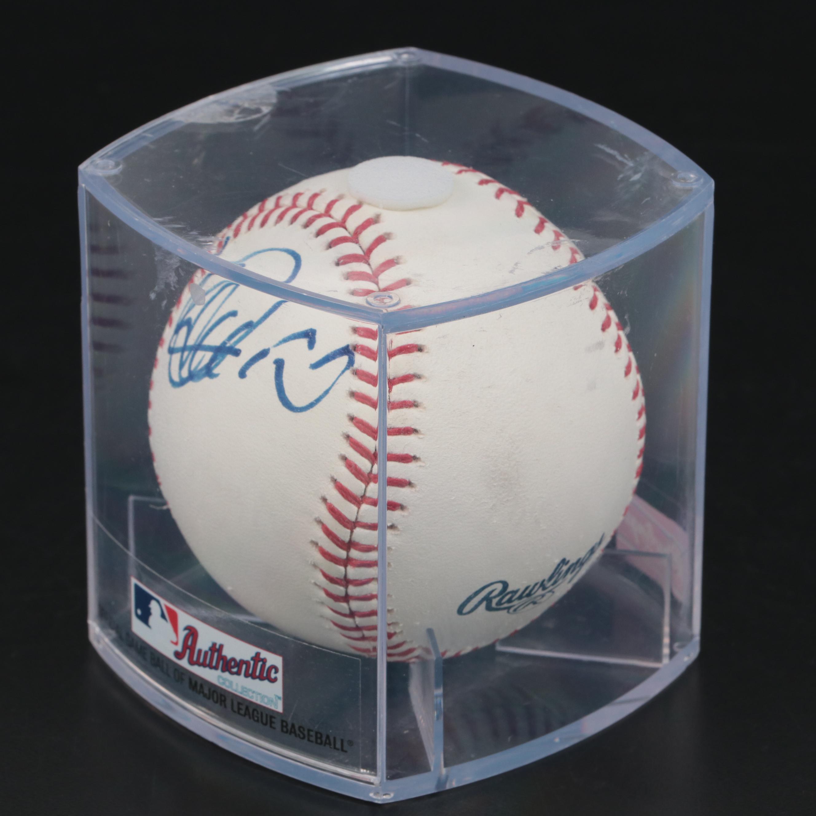 Ichiro Suzuki Signed Rawlings Official Major League Baseball in Display