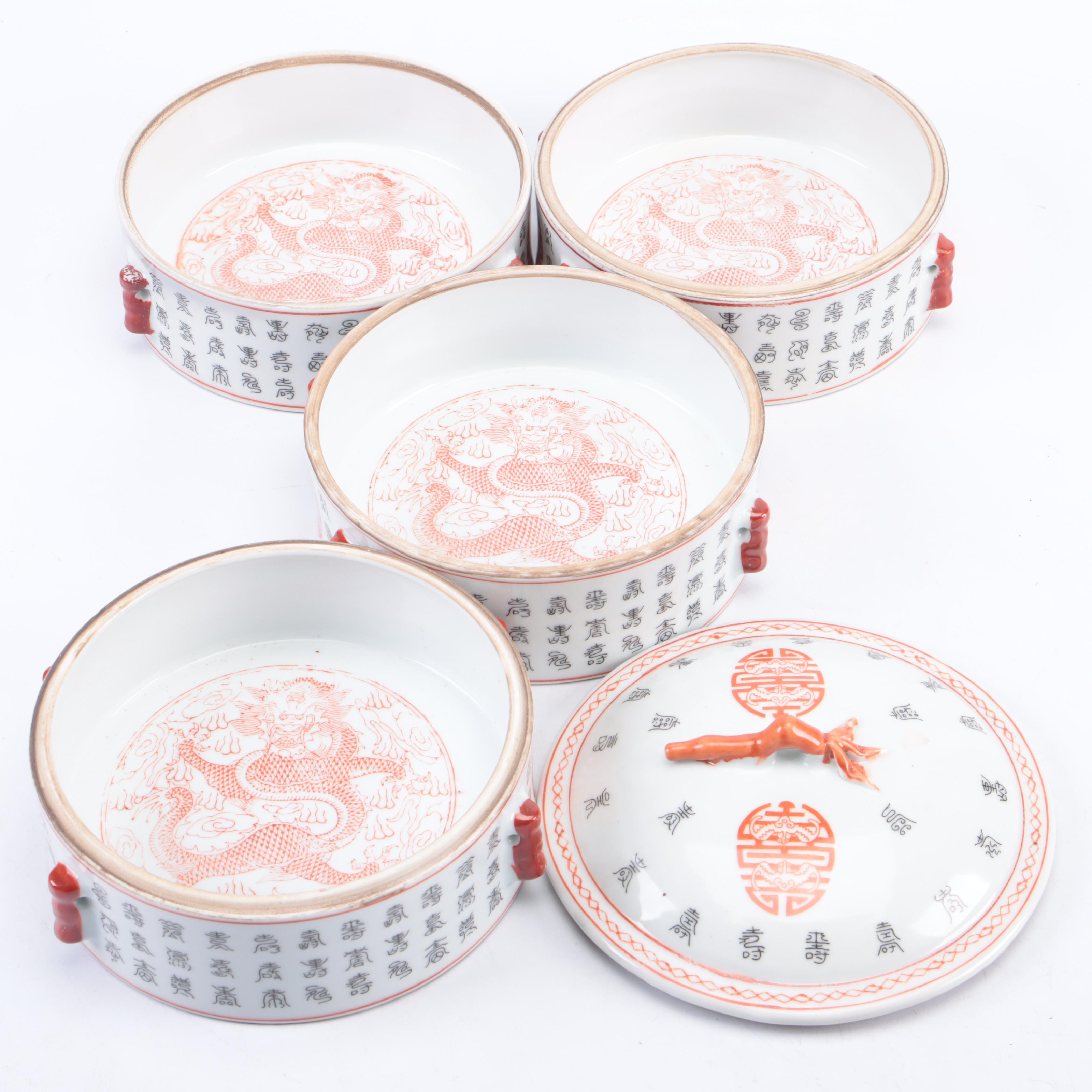 Chinese Porcelain Stacking Bowls