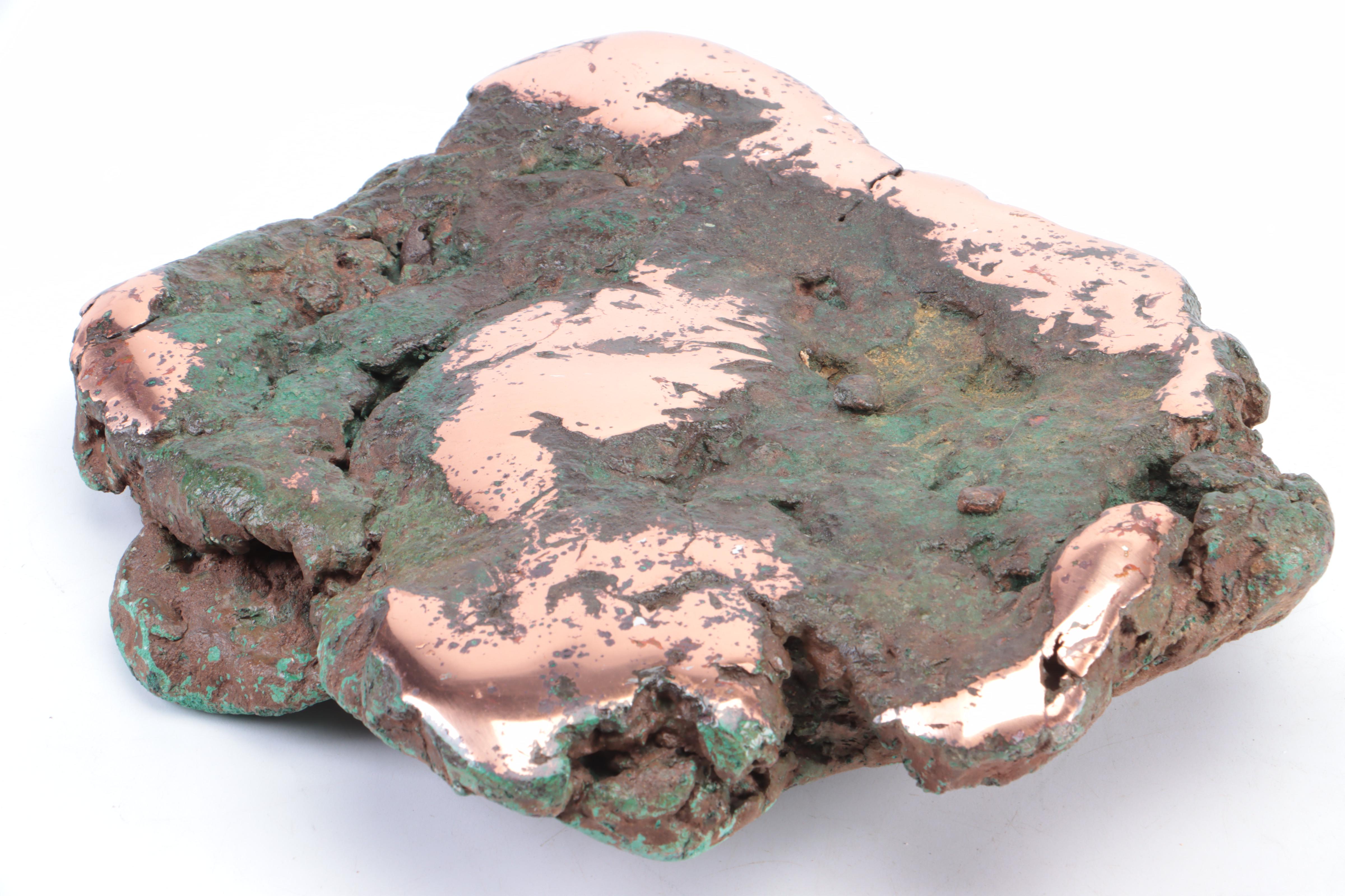 Large Native Copper Nugget in Matrix