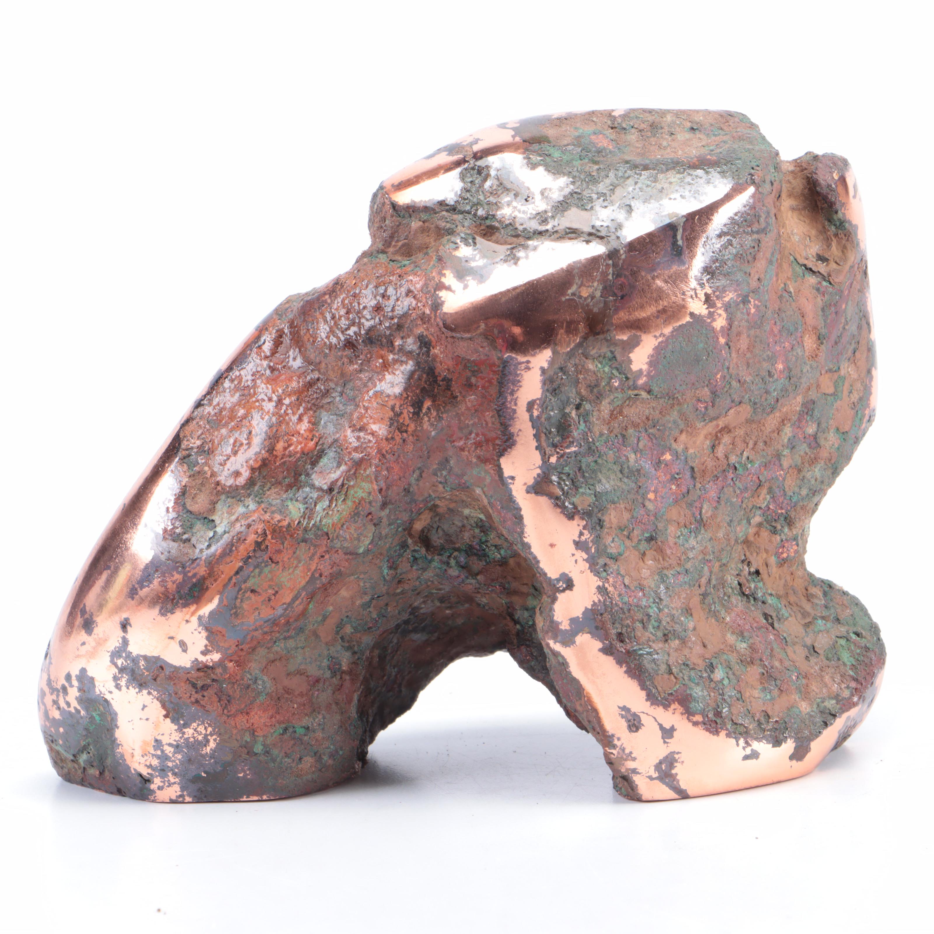 Large Native Copper Nugget in Matrix