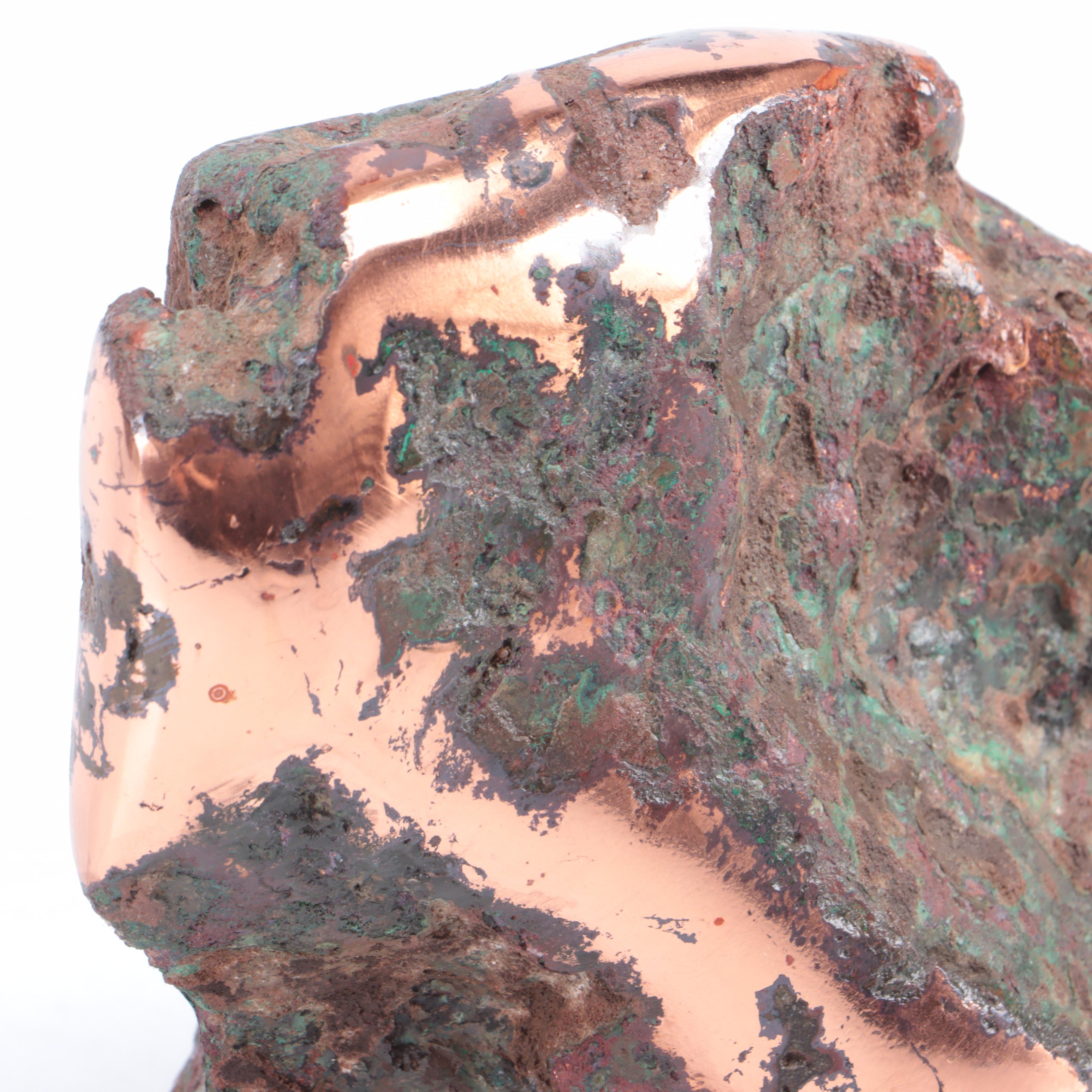 Large Native Copper Nugget in Matrix