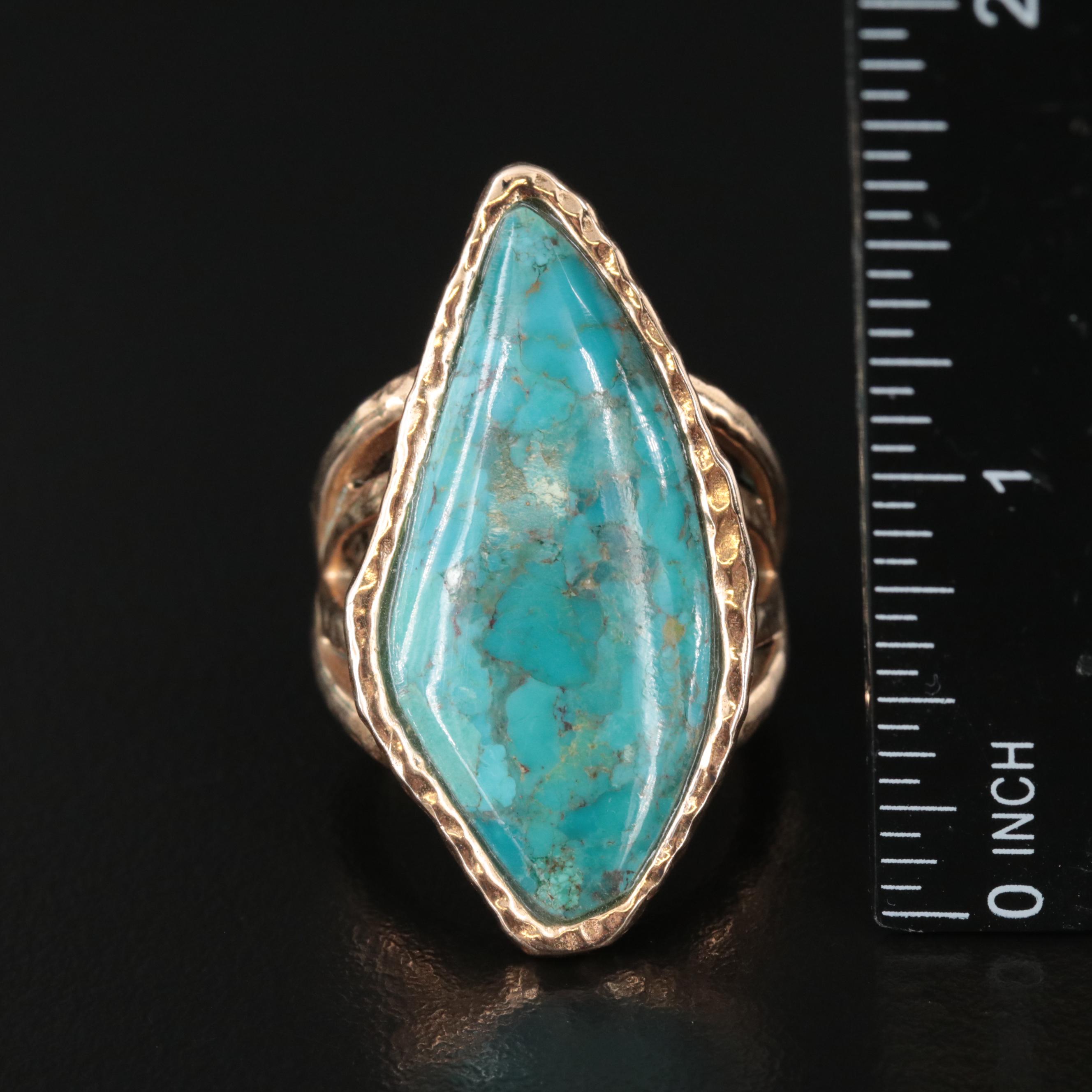 Turquoise, Barse and Sterling Featured in Ring Trio