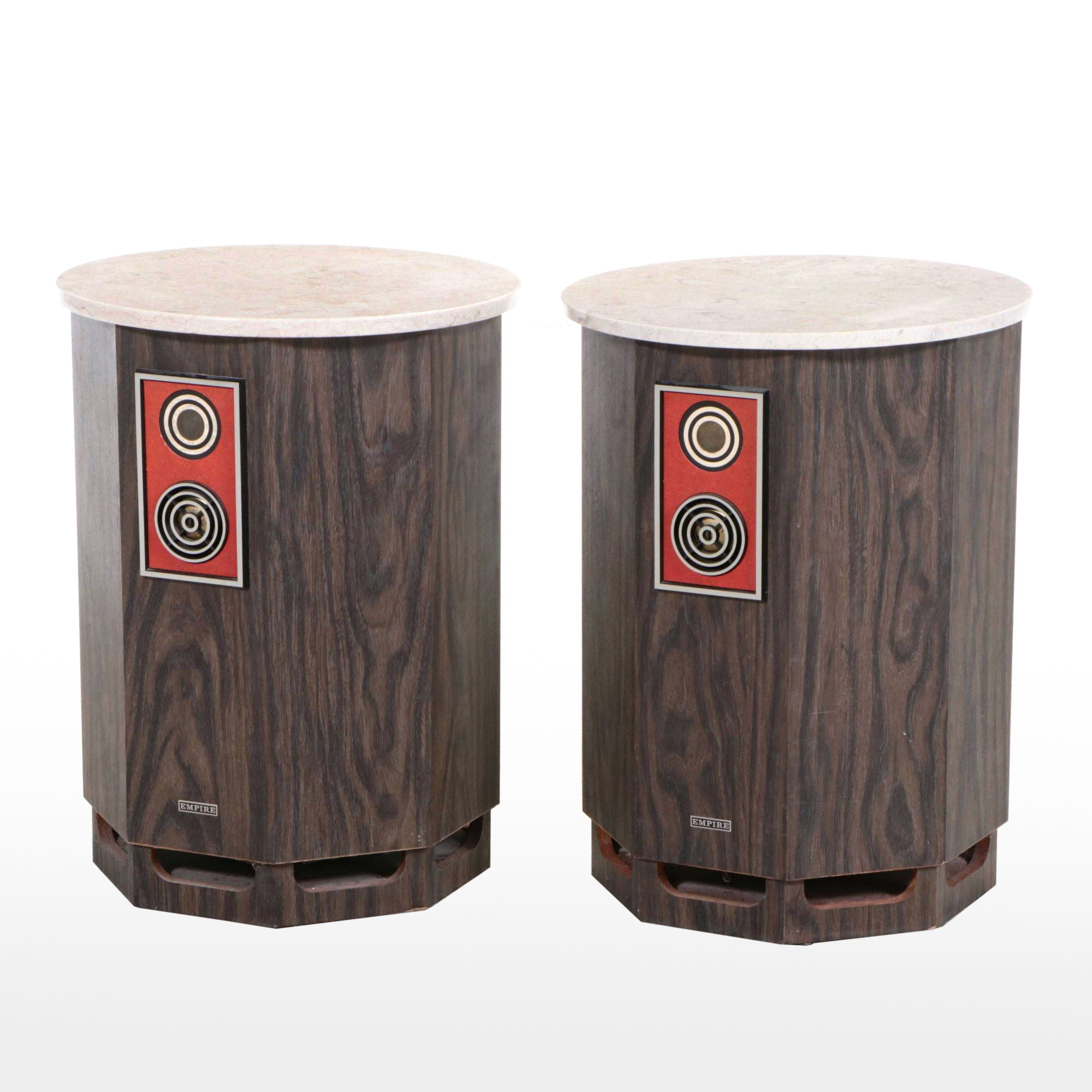 Empire Model 7500 Stone Top Octagonal Floor Speakers