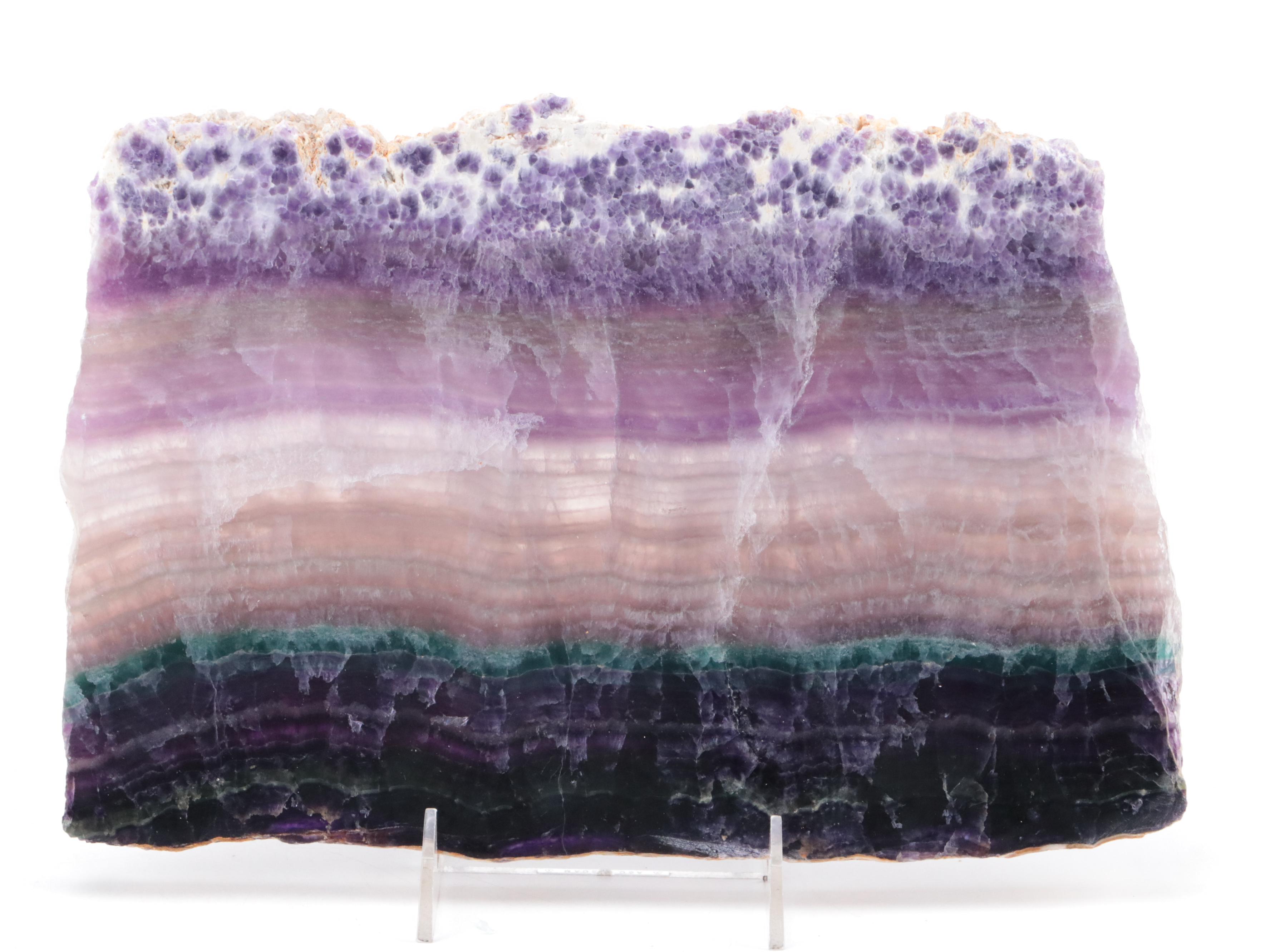 Polished Rainbow Fluorite Slabs