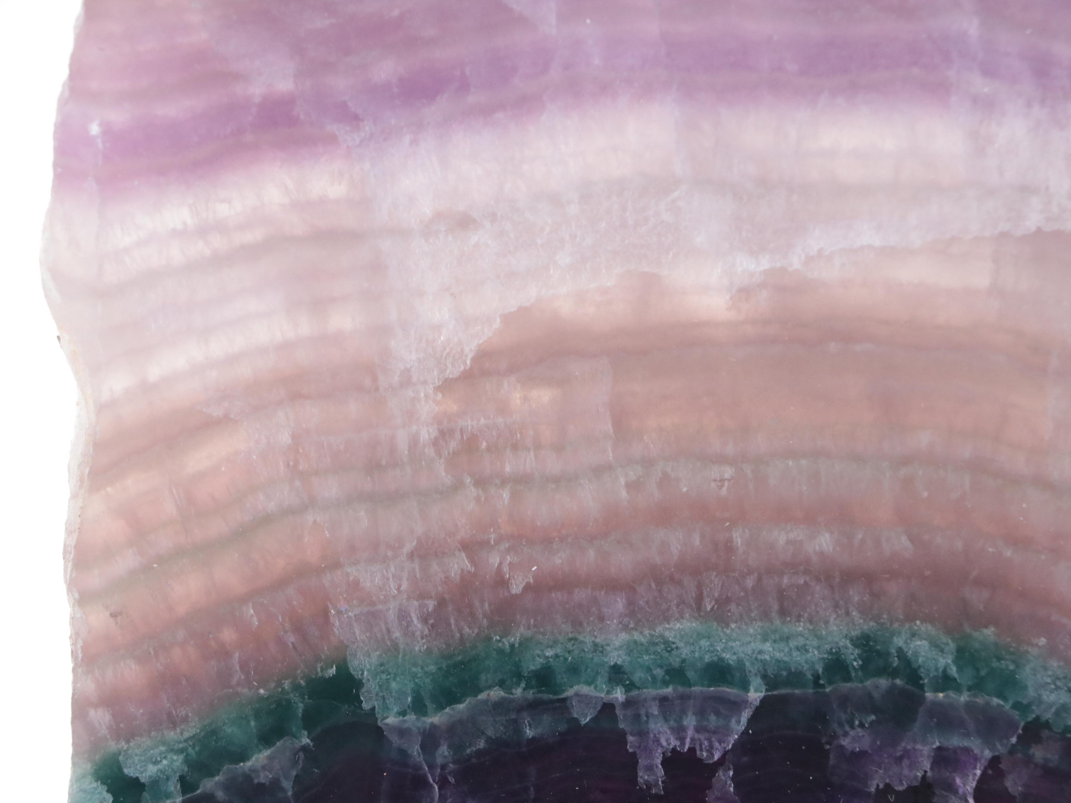 Polished Rainbow Fluorite Slabs