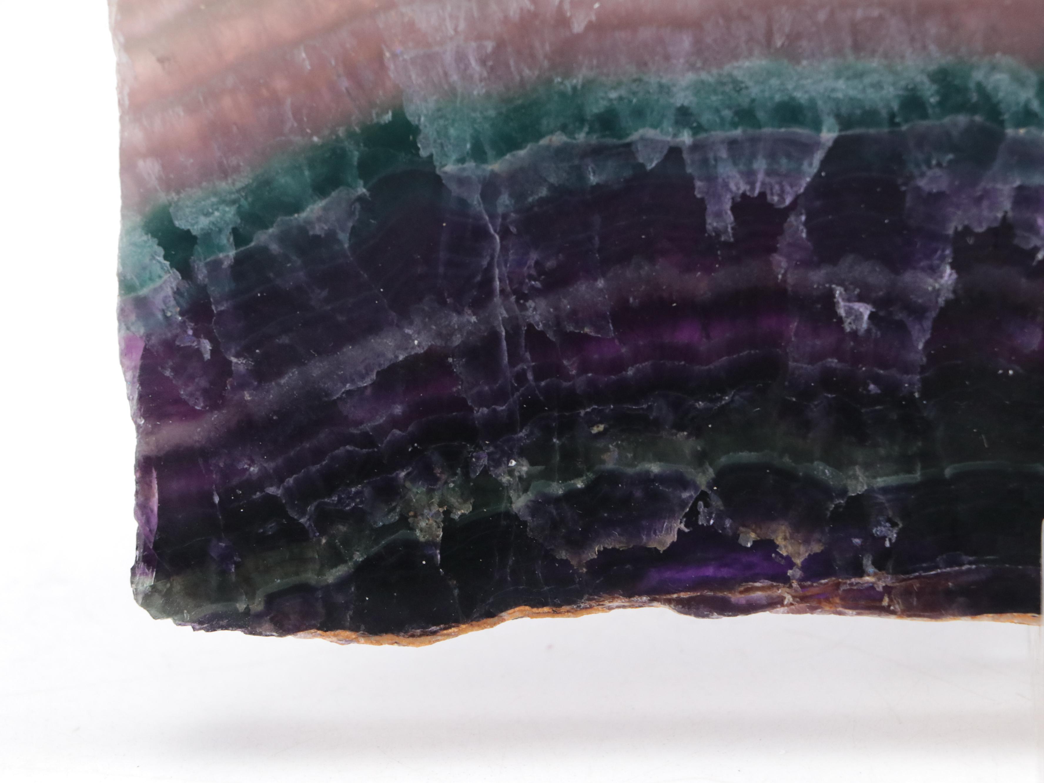 Polished Rainbow Fluorite Slabs