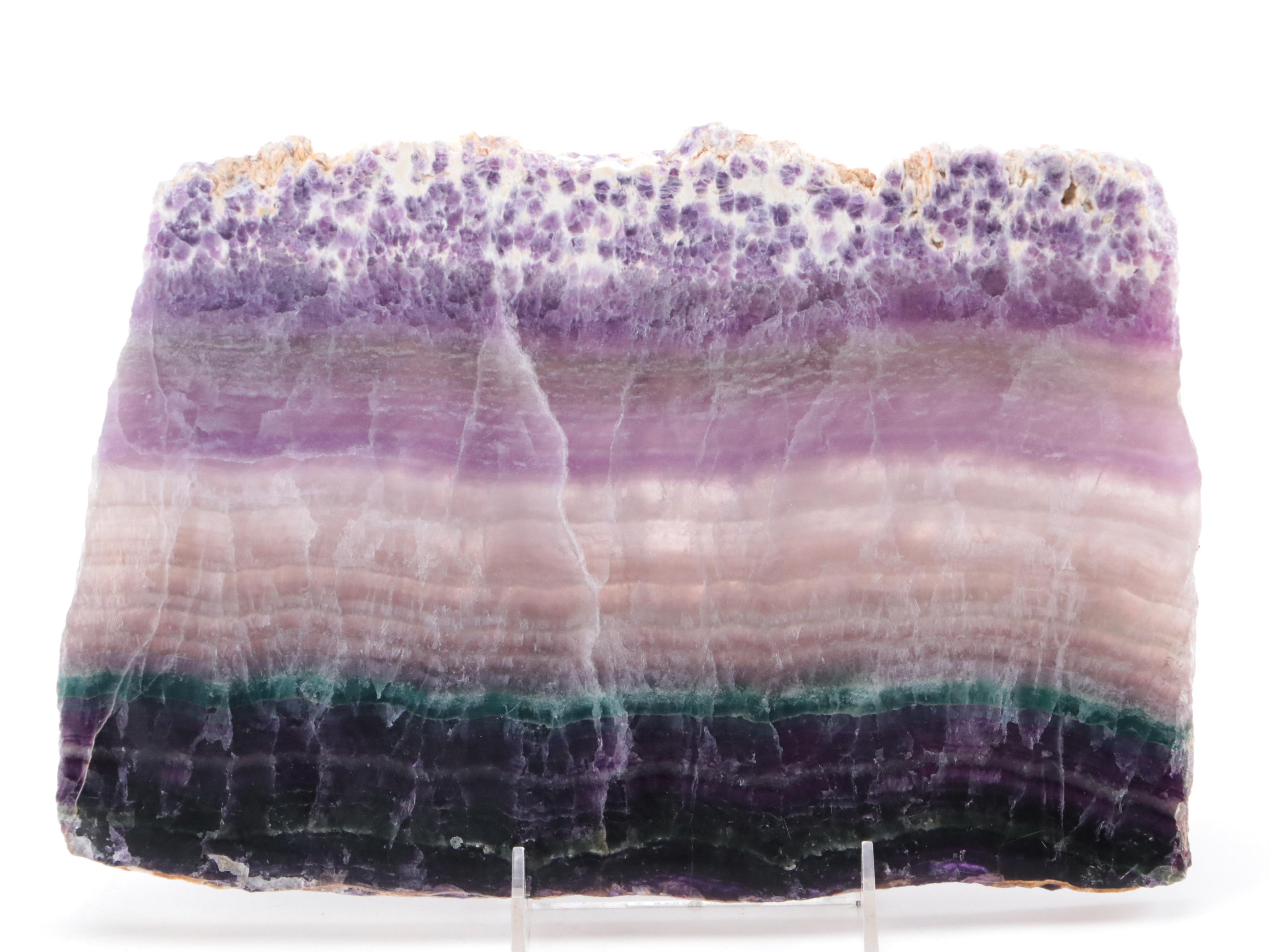 Polished Rainbow Fluorite Slabs