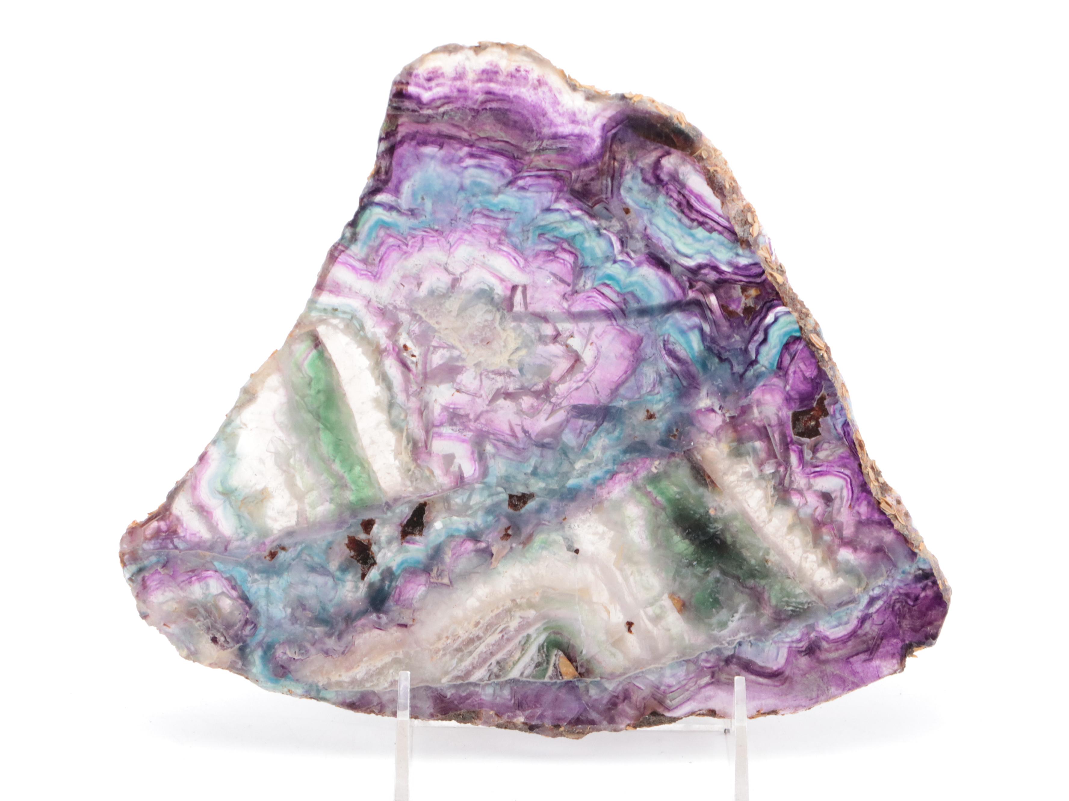 Polished Rainbow Fluorite Slabs