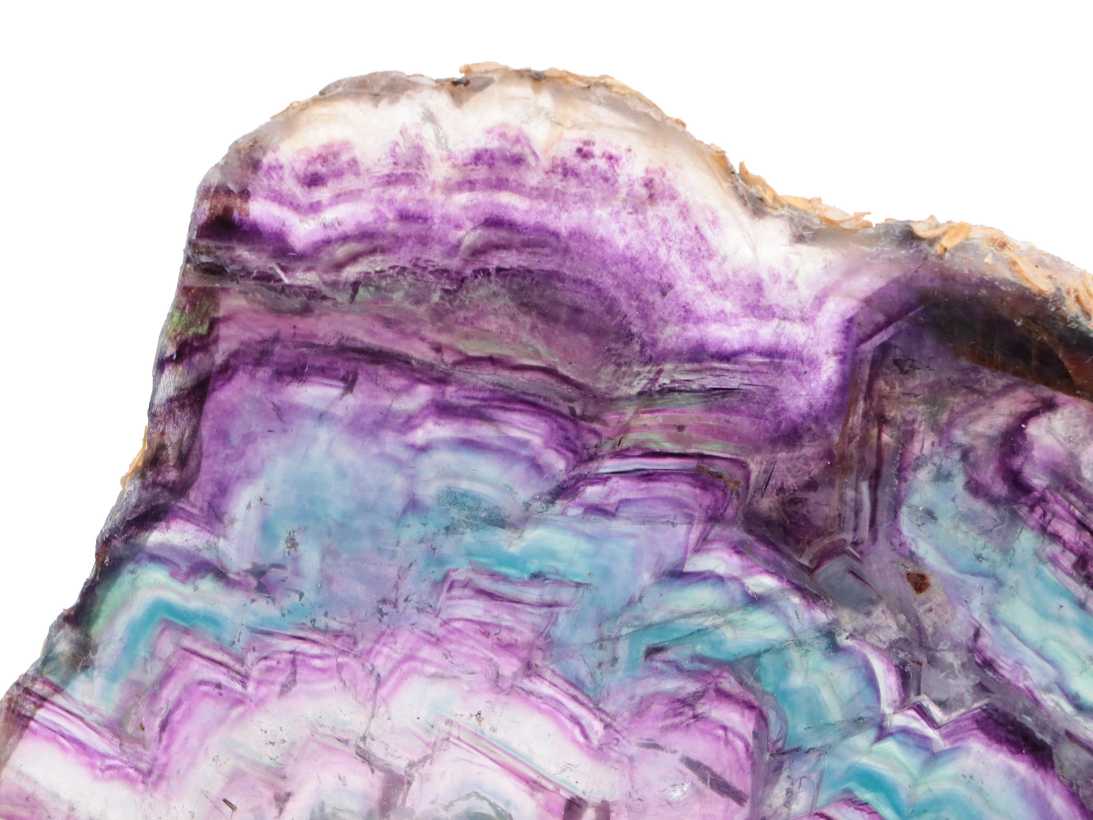 Polished Rainbow Fluorite Slabs