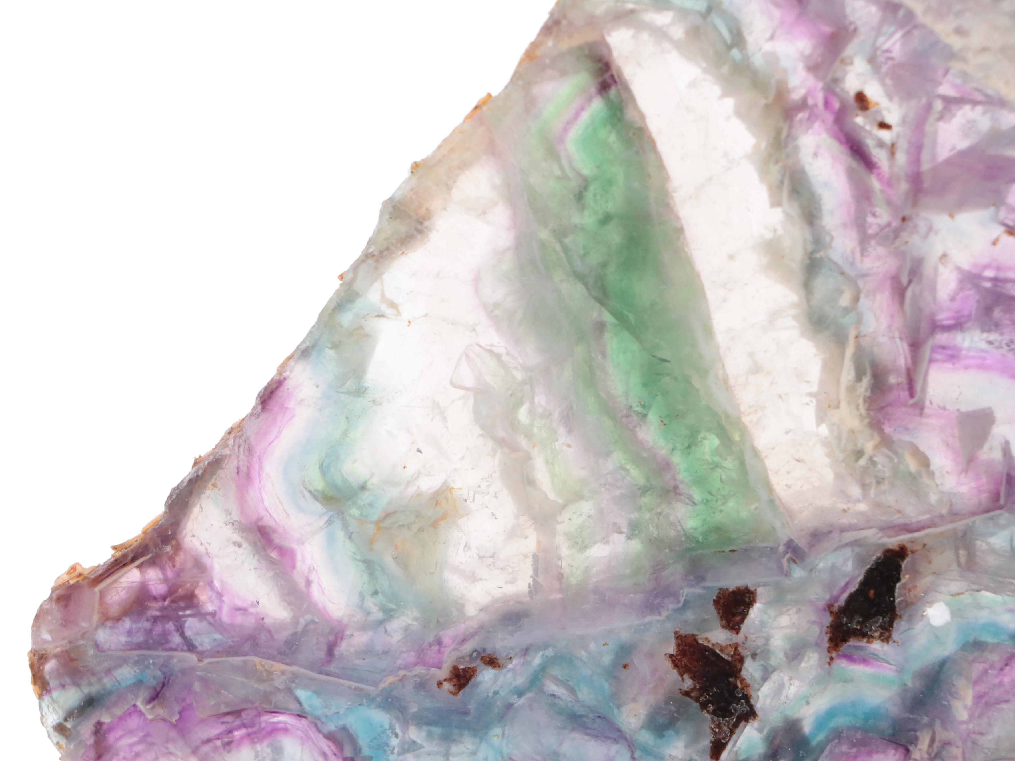 Polished Rainbow Fluorite Slabs