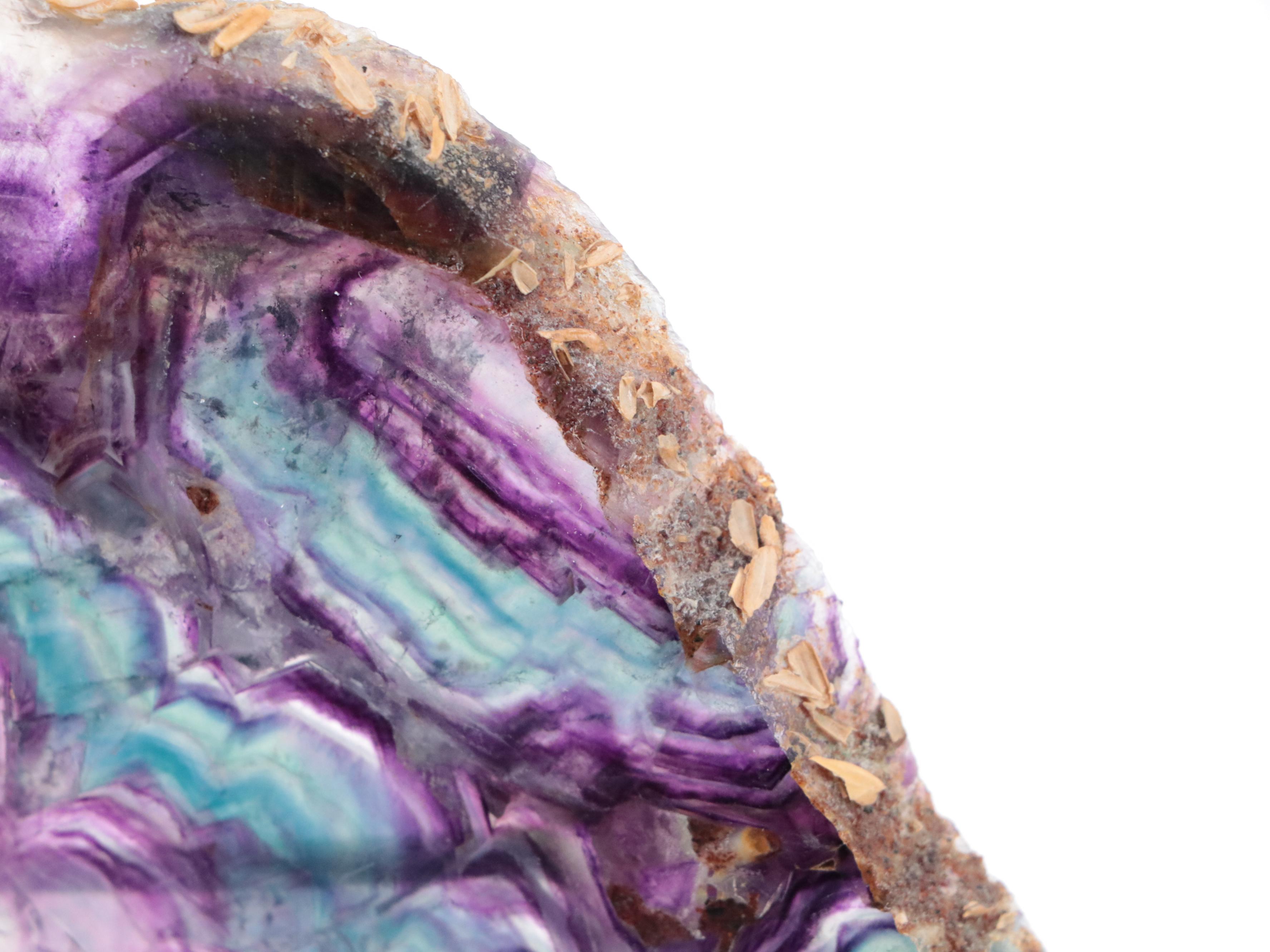 Polished Rainbow Fluorite Slabs