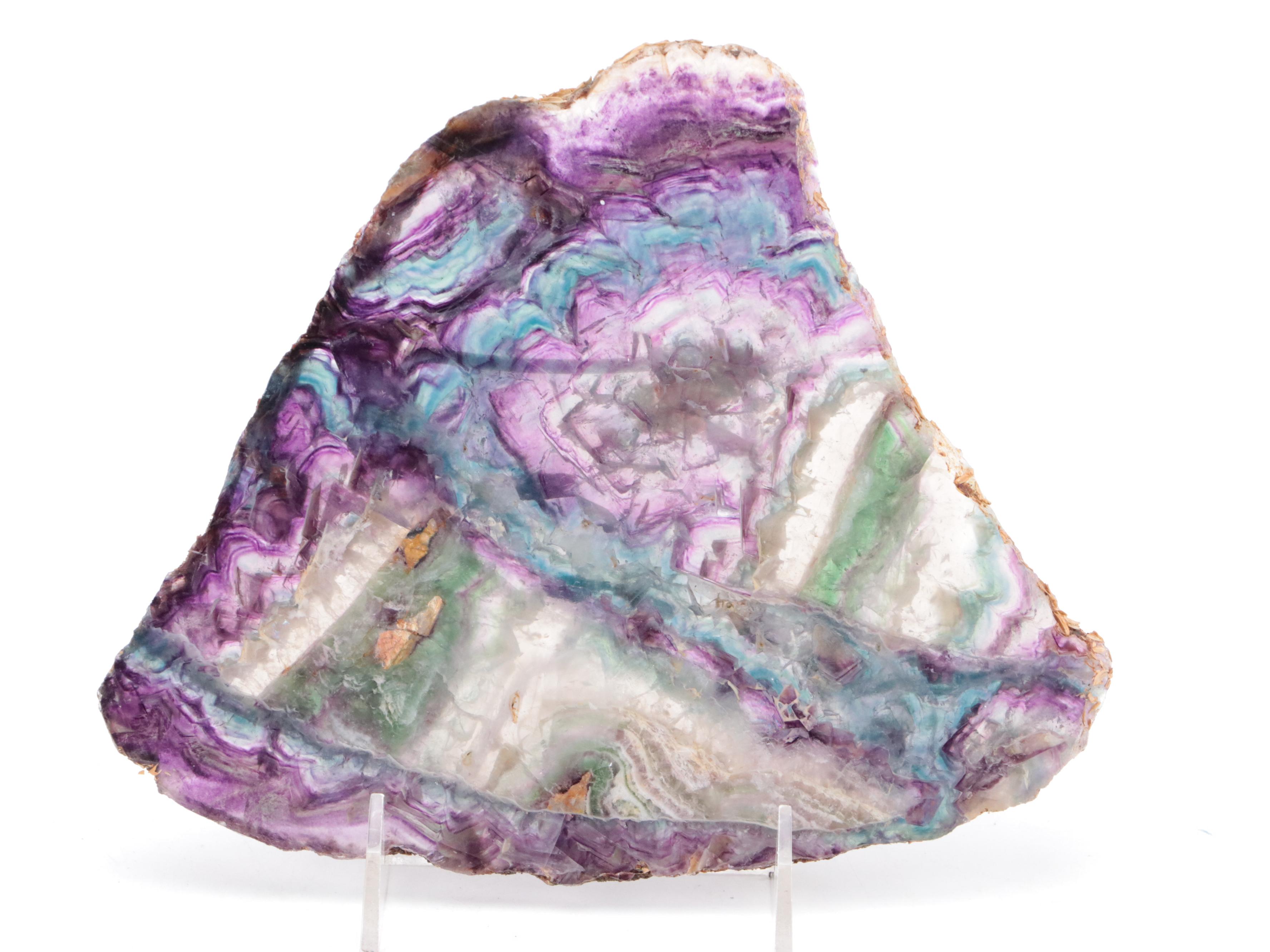 Polished Rainbow Fluorite Slabs