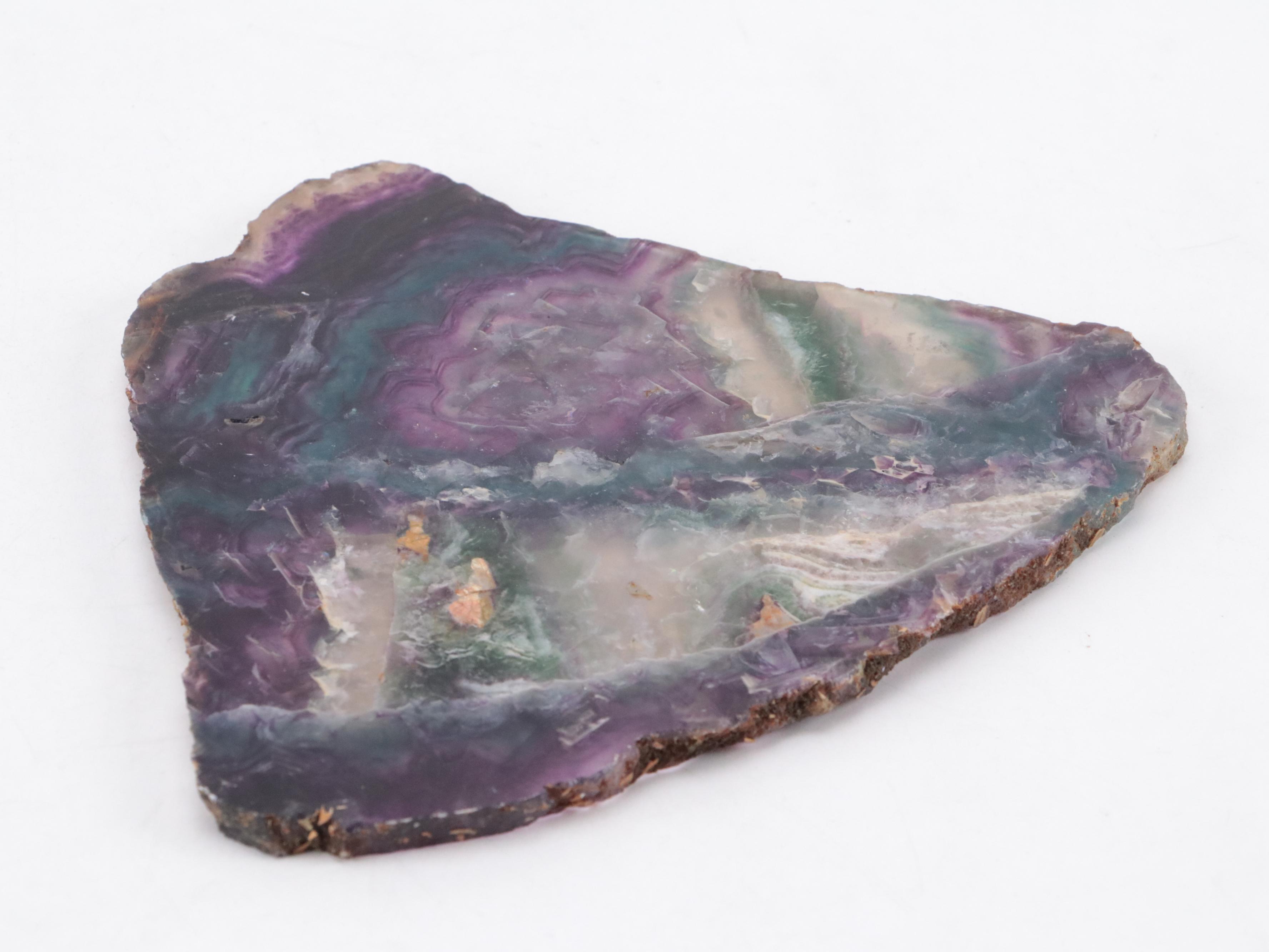 Polished Rainbow Fluorite Slabs