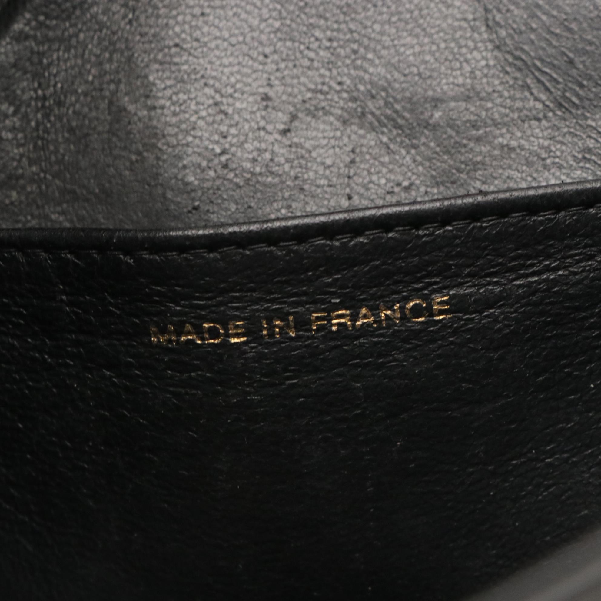 Chanel Medallion Tote in Black Quilted Patent Leather