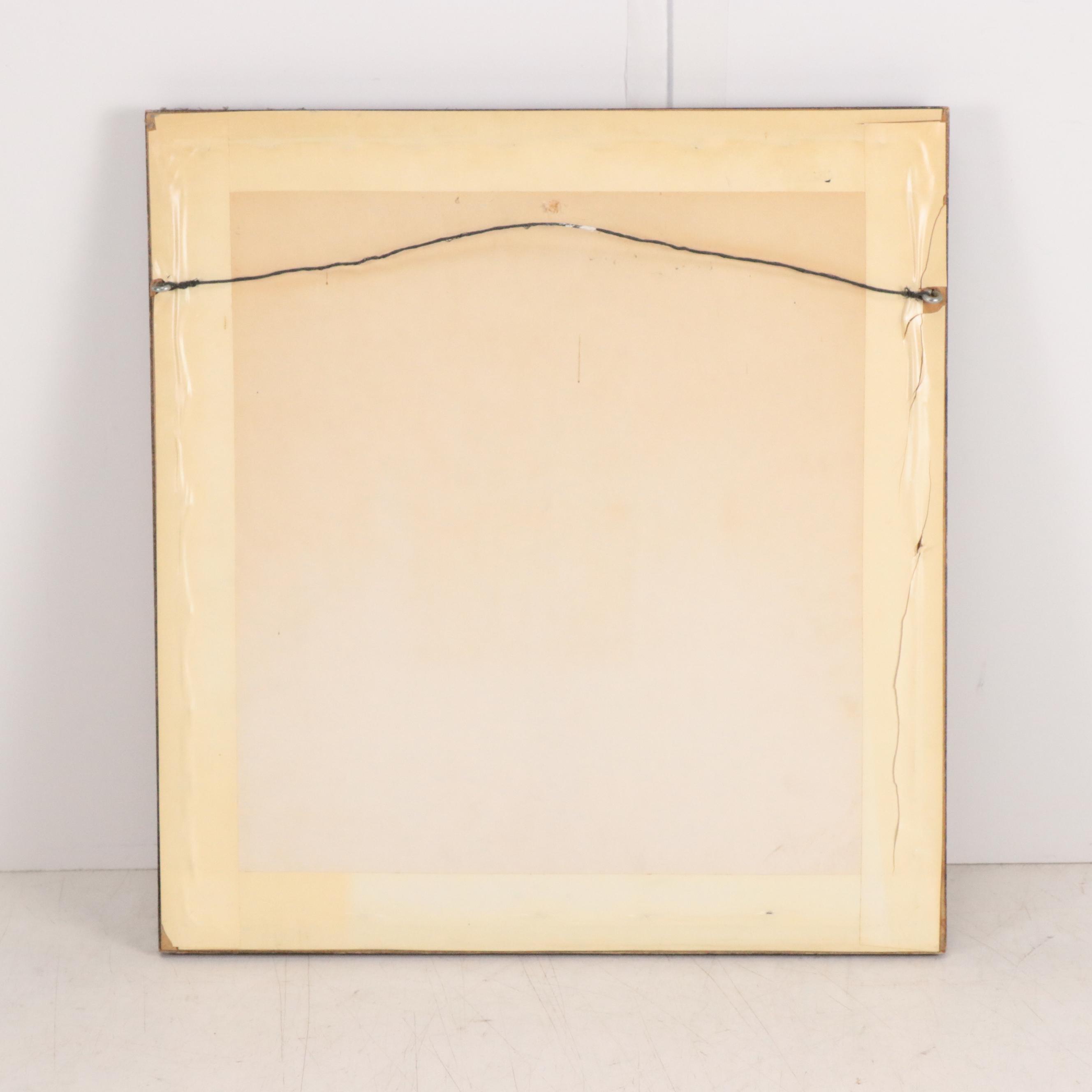 Hasegawa Sadanobu III Woodblock Print "In the Palace - Kabuki," Mid-20th Century