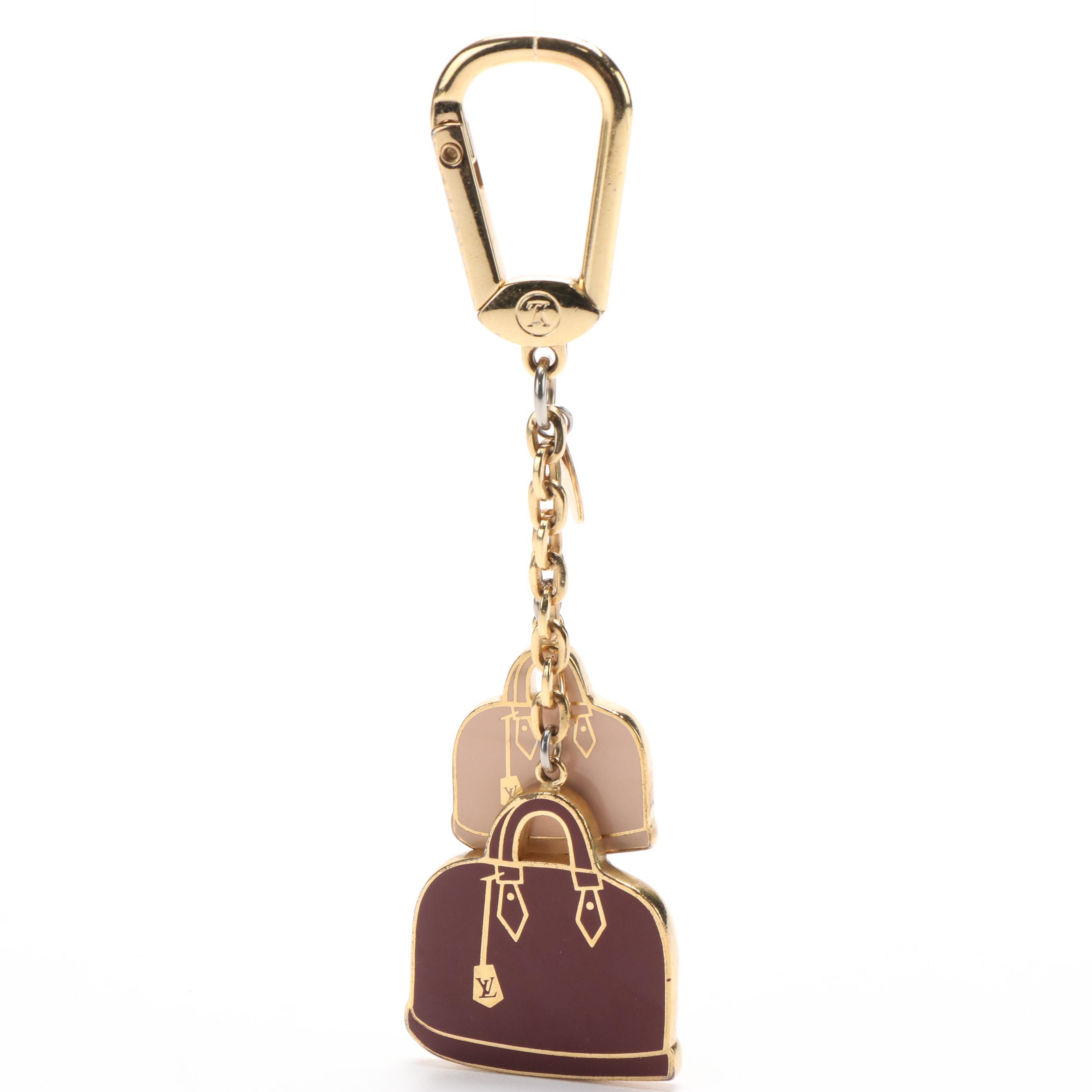 Louis Vuitton Mini Alma Bags Key Holder and Bag Charm