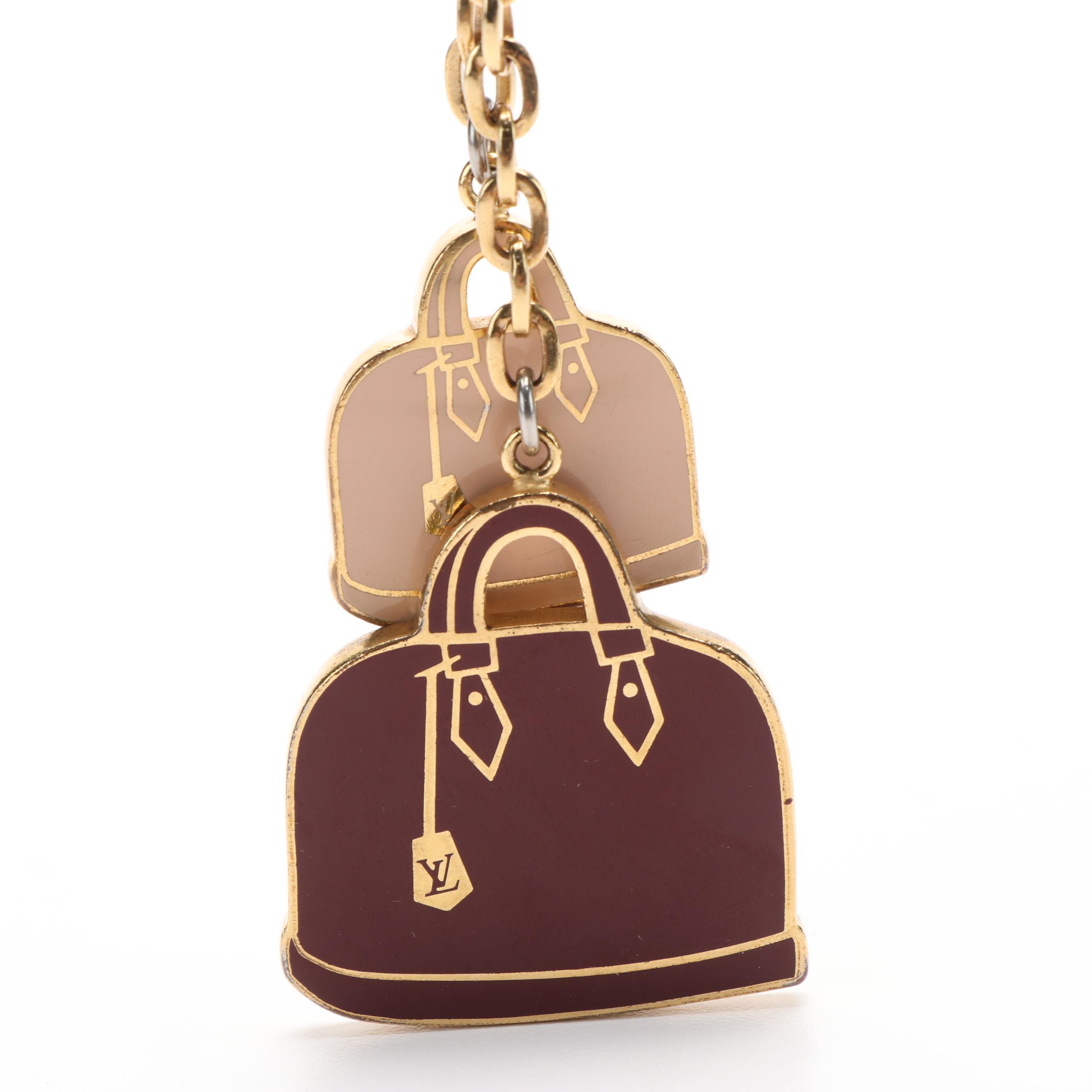 Louis Vuitton Mini Alma Bags Key Holder and Bag Charm