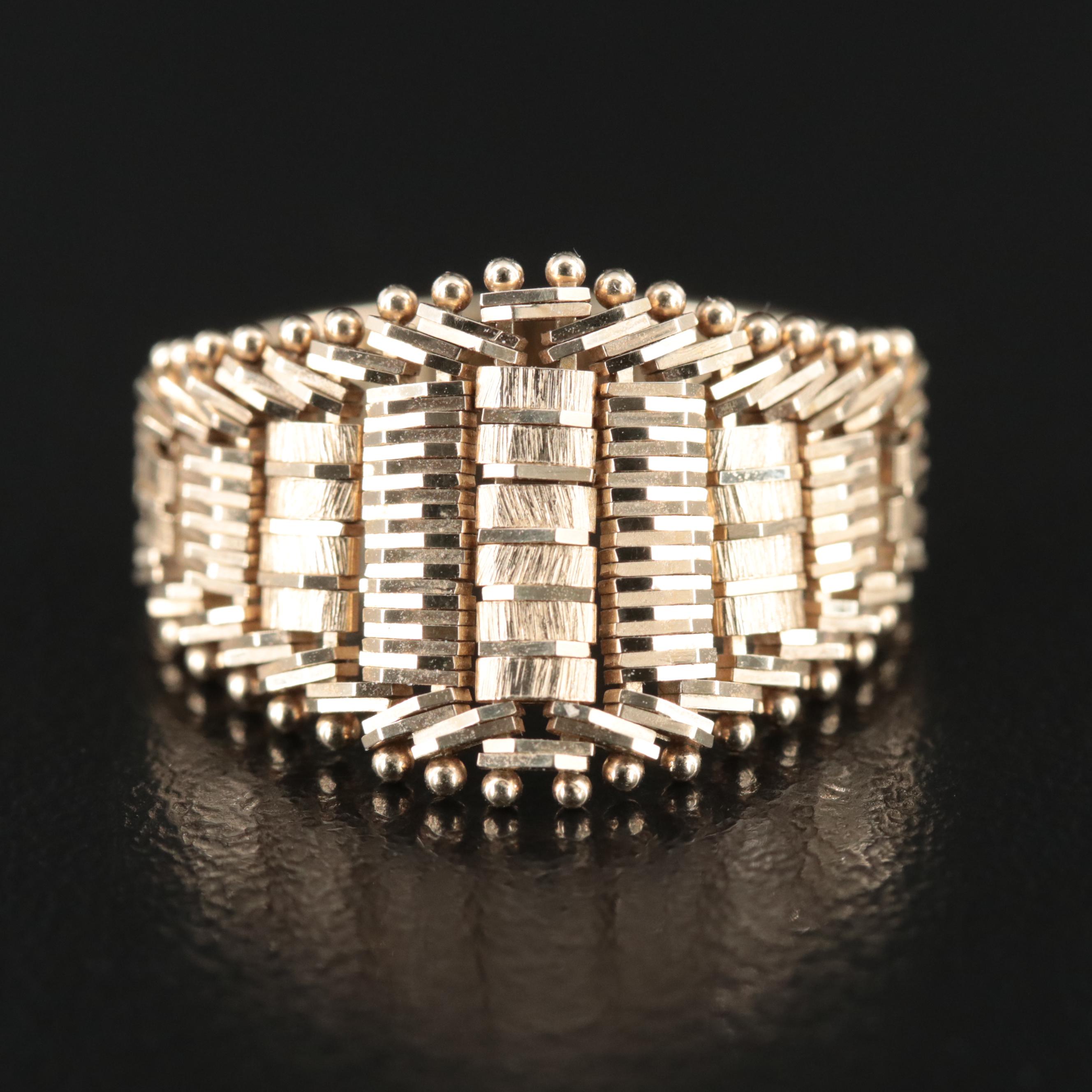 14K Articulated Link Ring