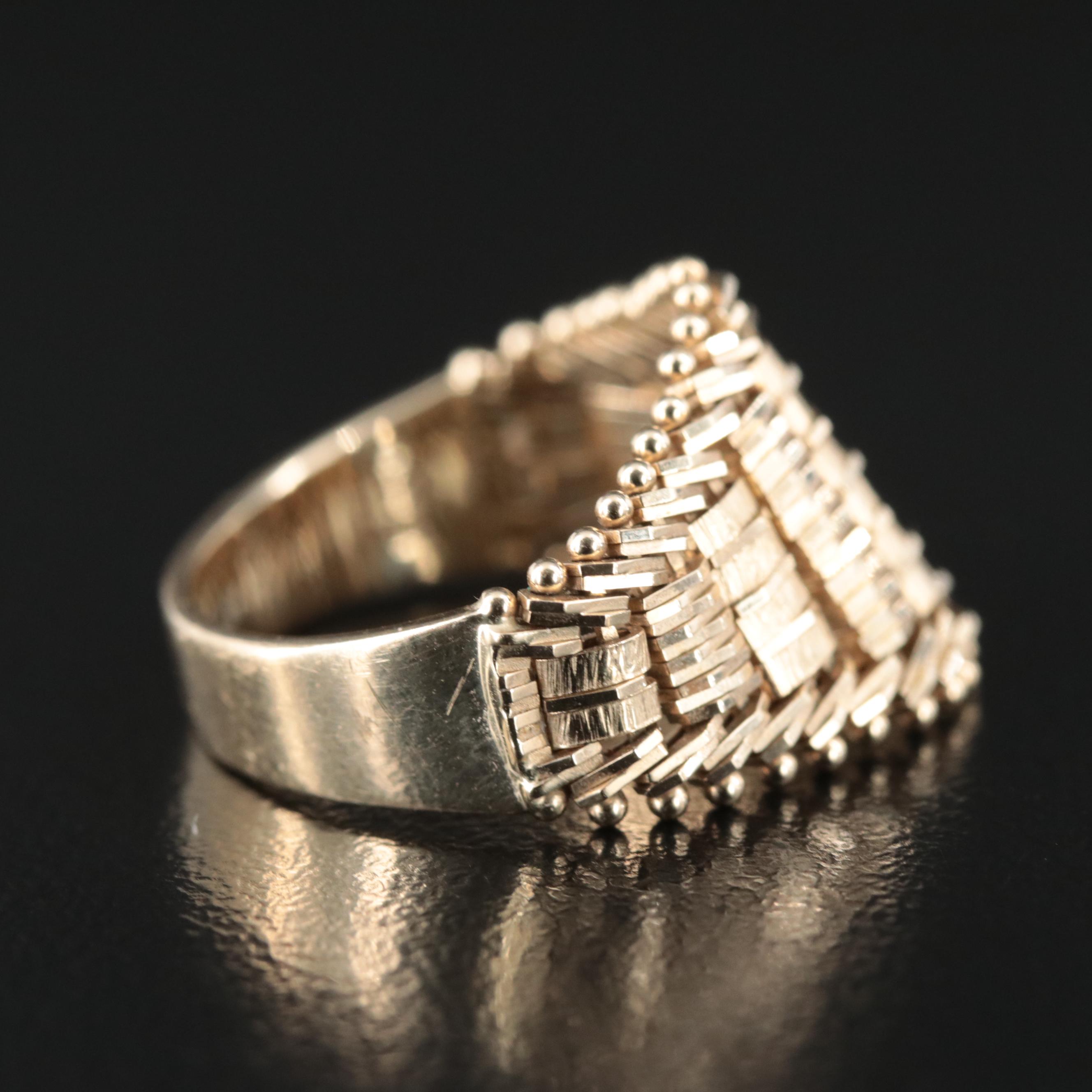 14K Articulated Link Ring