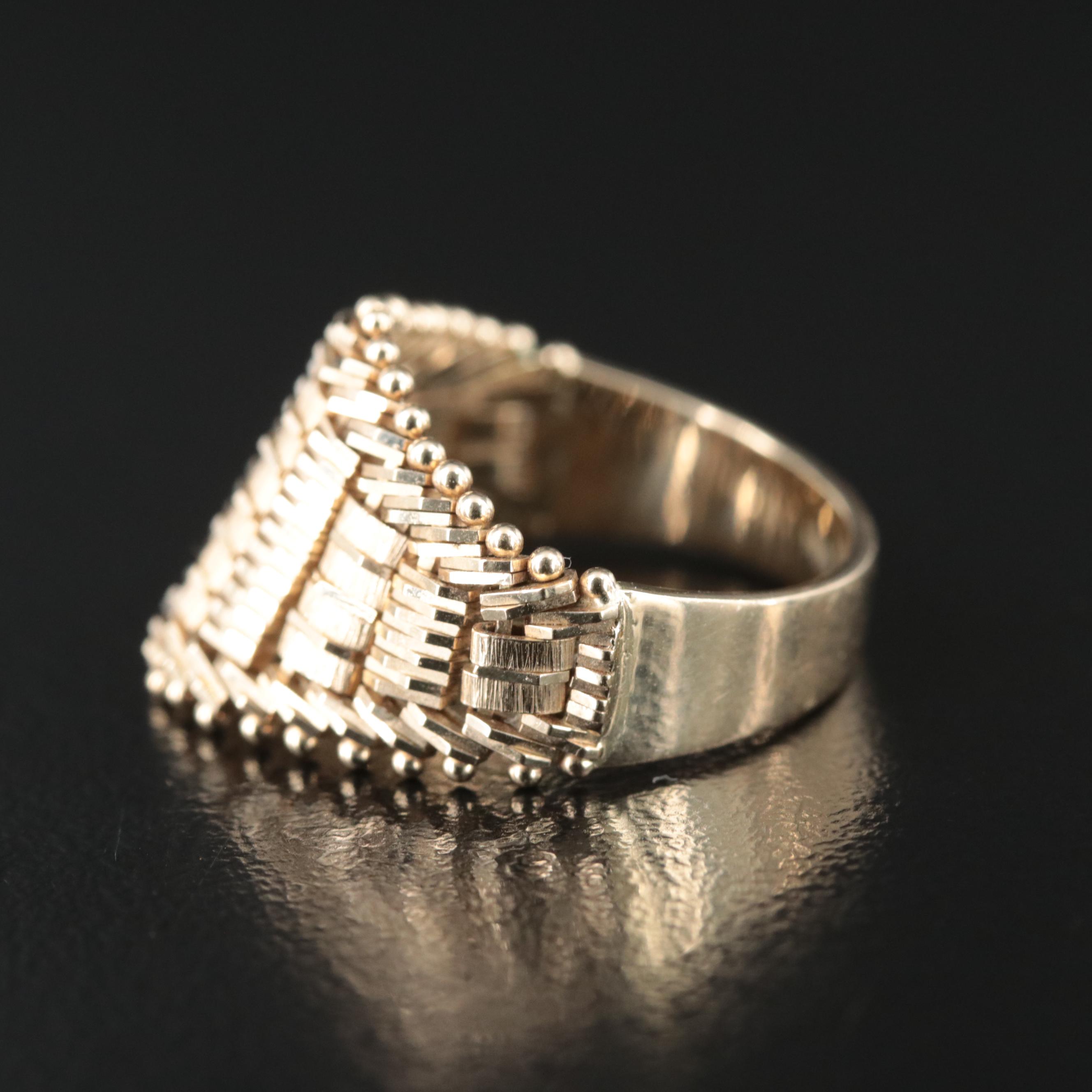 14K Articulated Link Ring