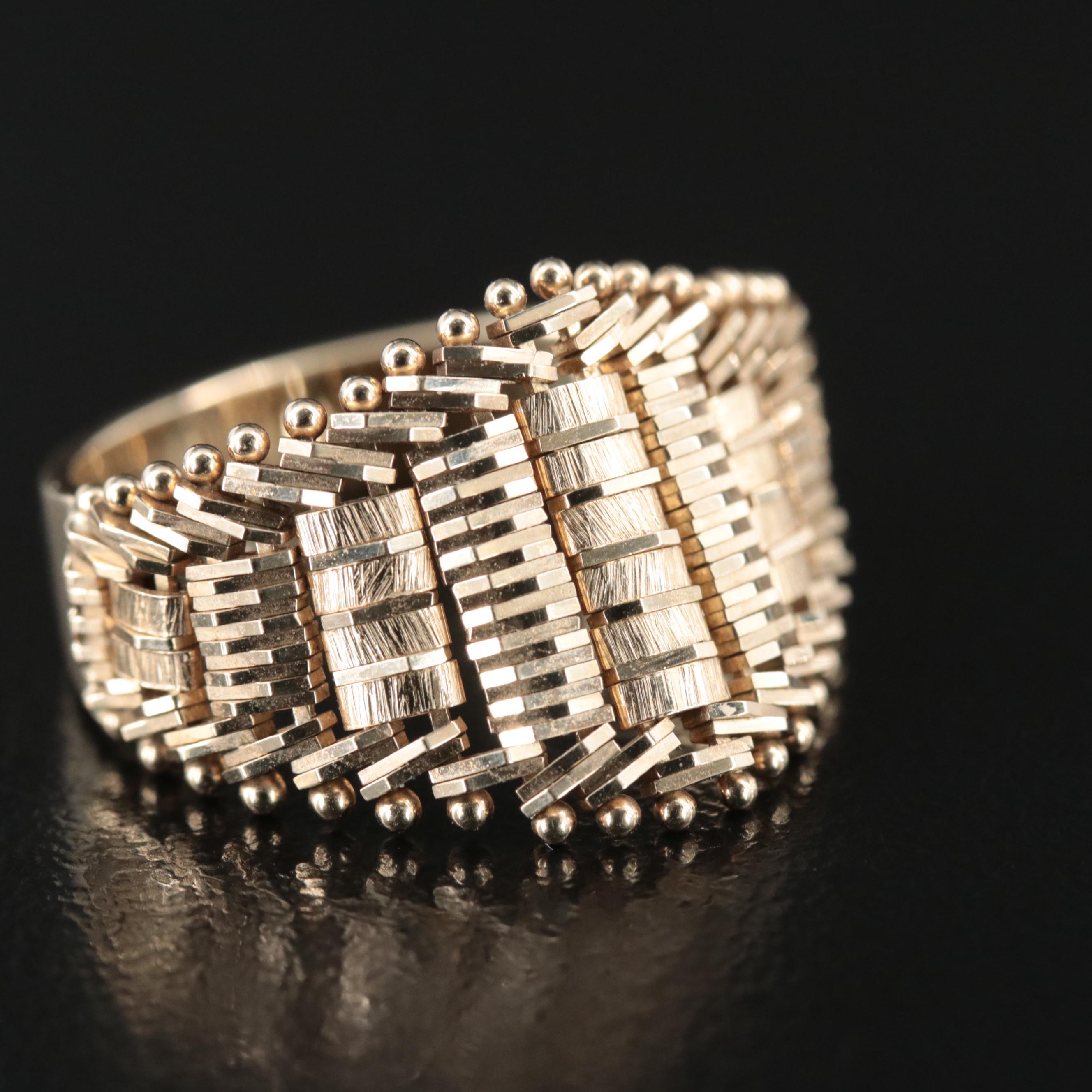 14K Articulated Link Ring