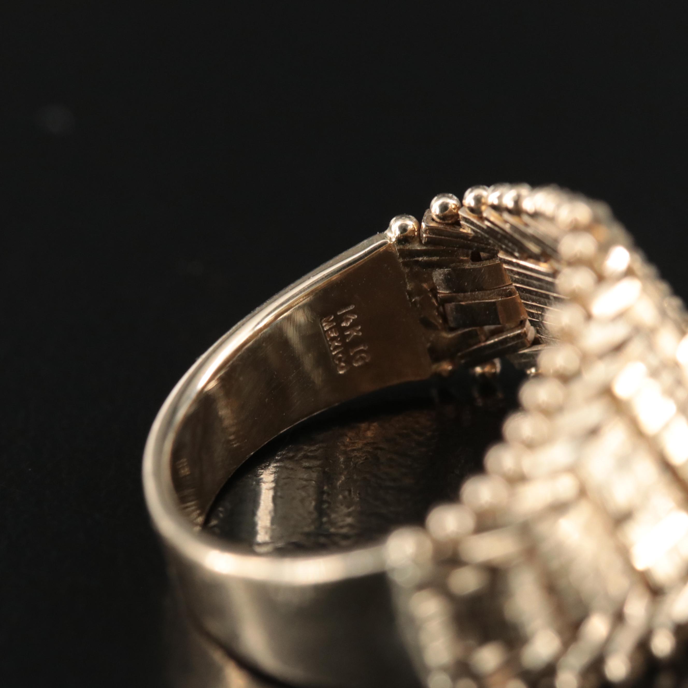 14K Articulated Link Ring