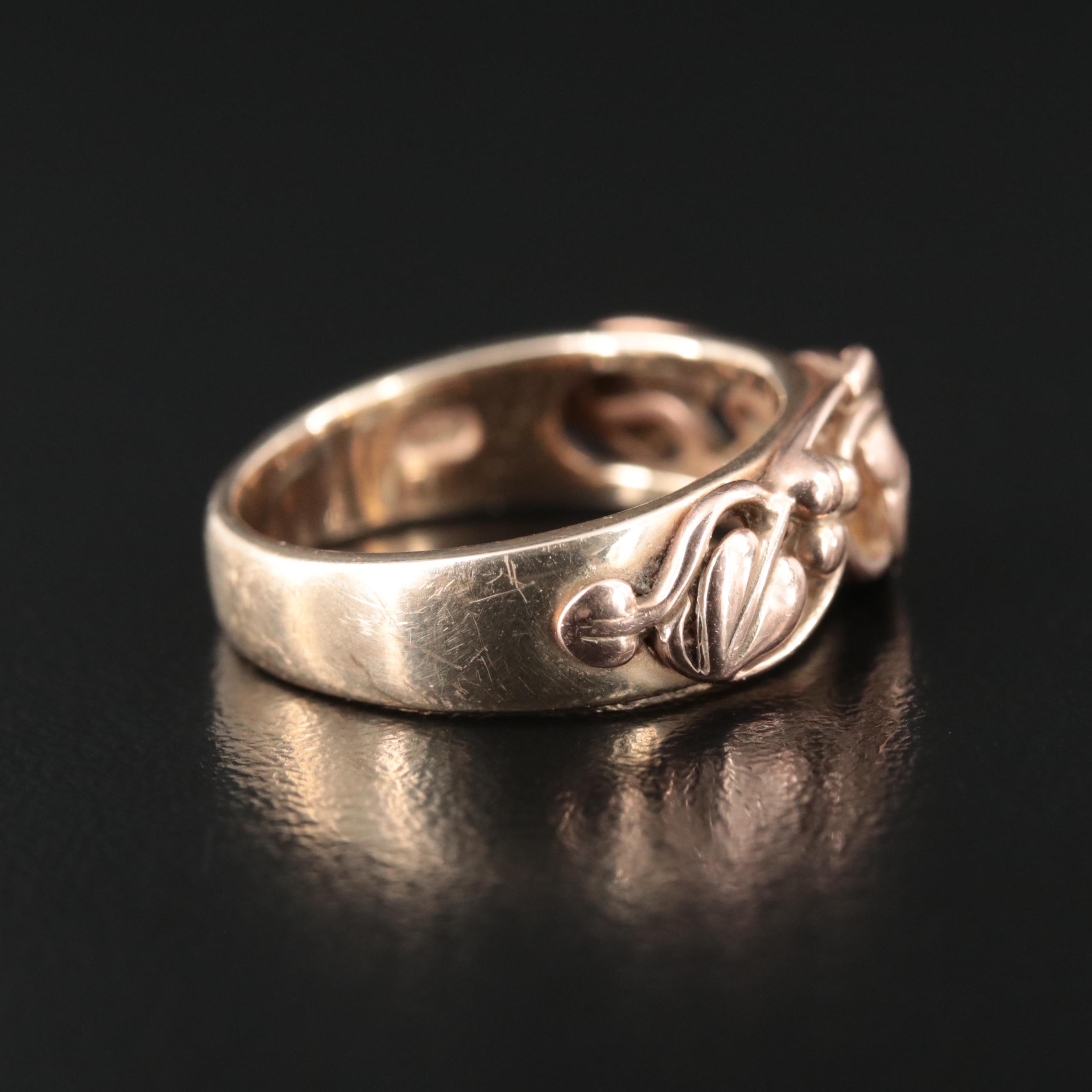 9K Grape Vine Ring