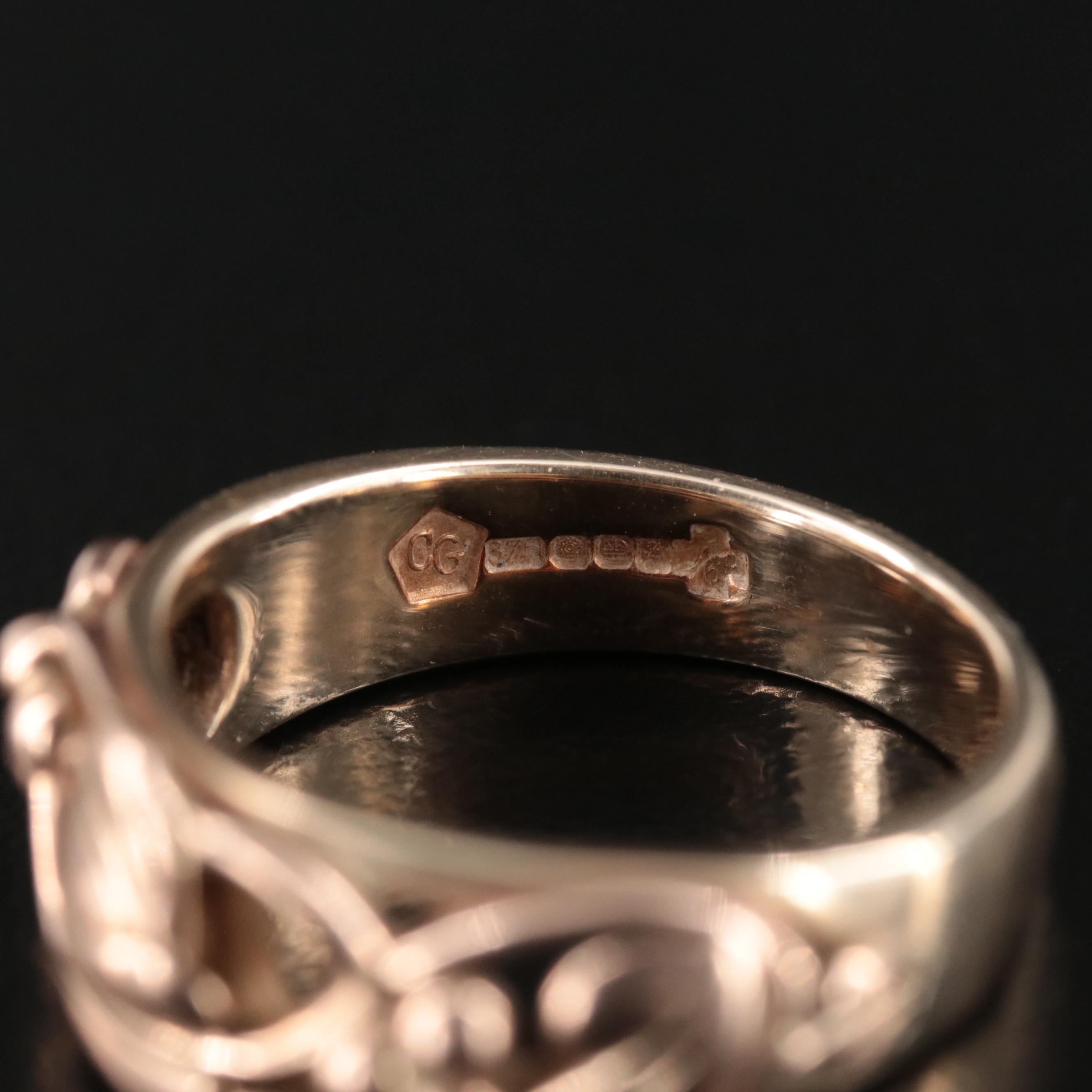 9K Grape Vine Ring