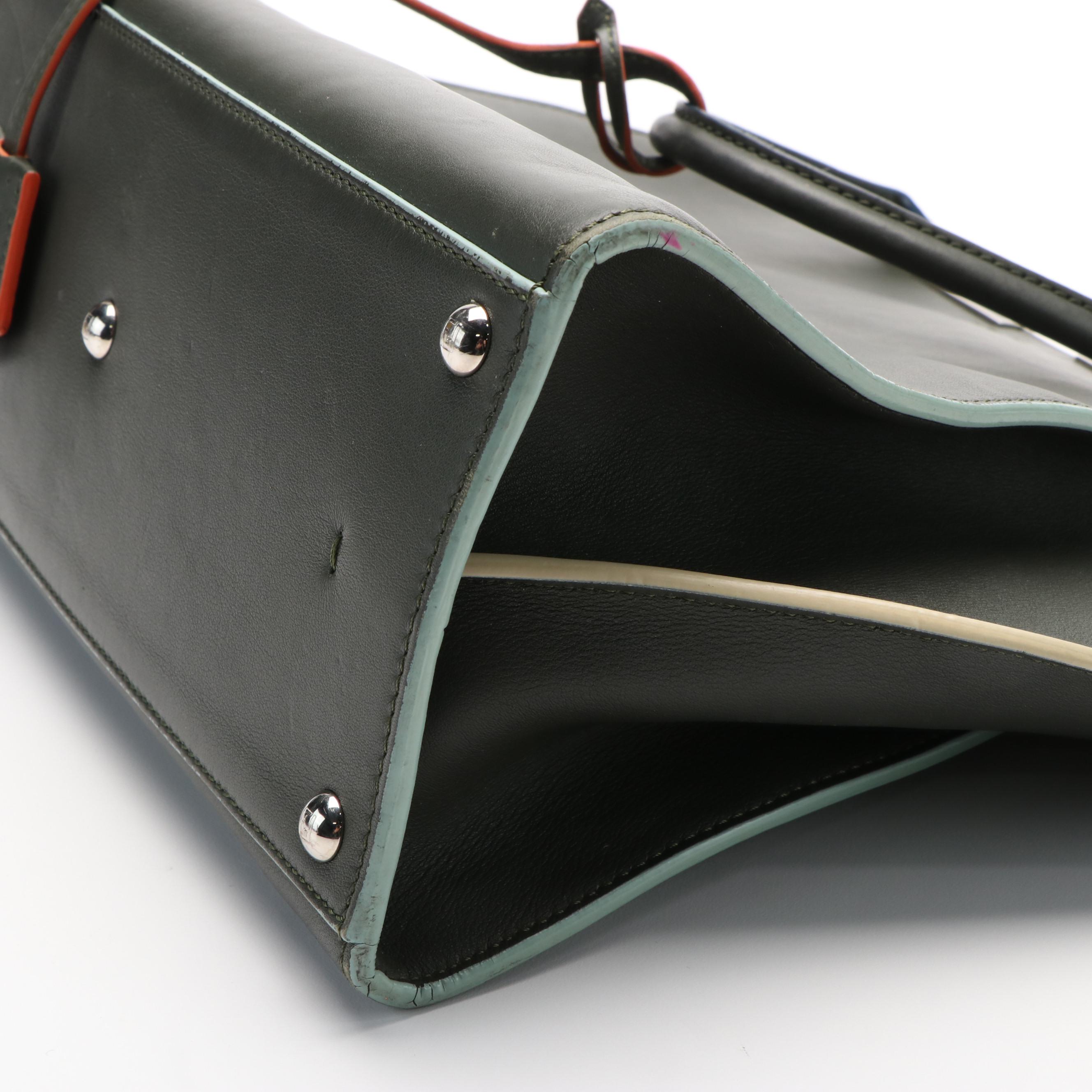 Fendi 3 Jours Black Leather Tote