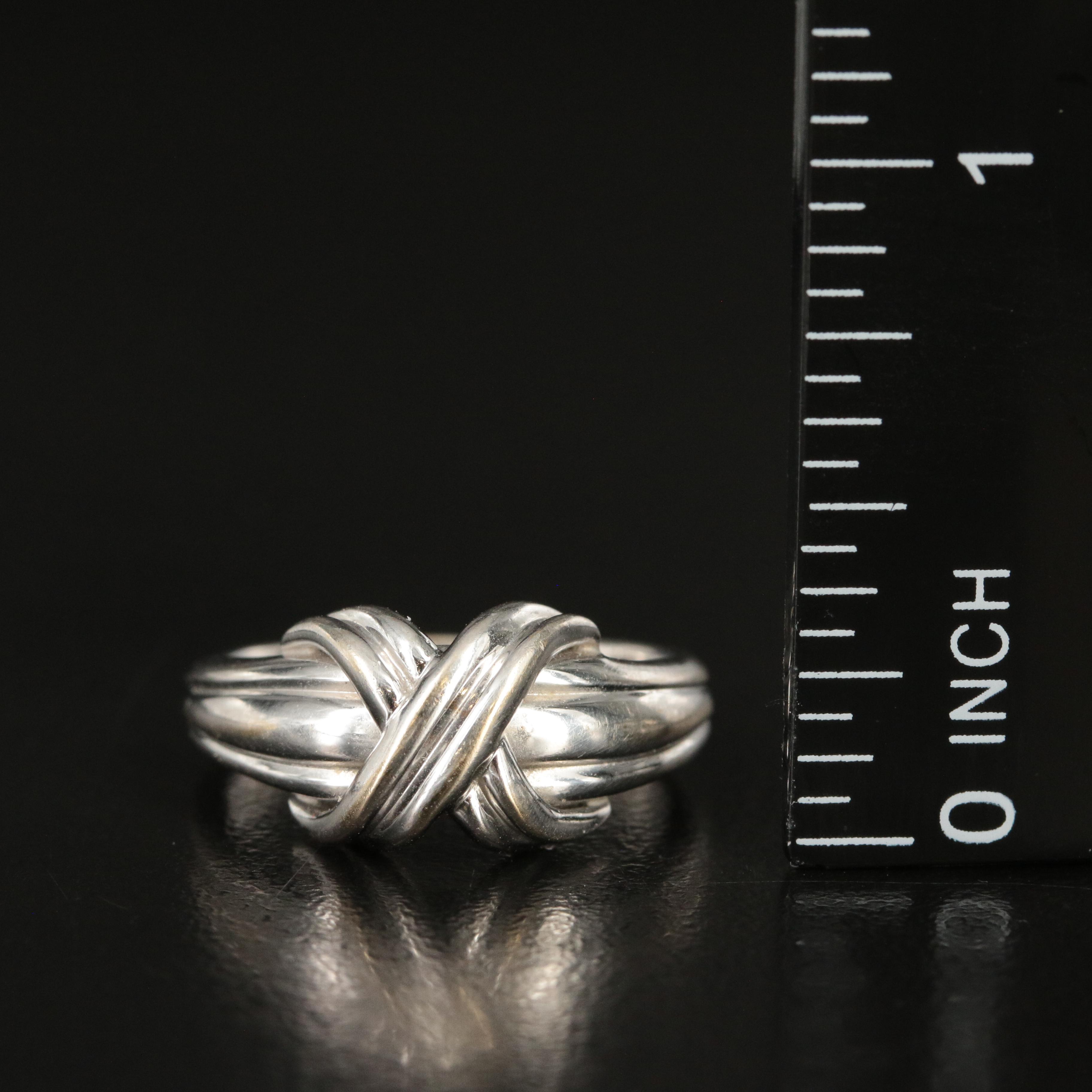 Tiffany & Co. "Signature X" 18K Ring