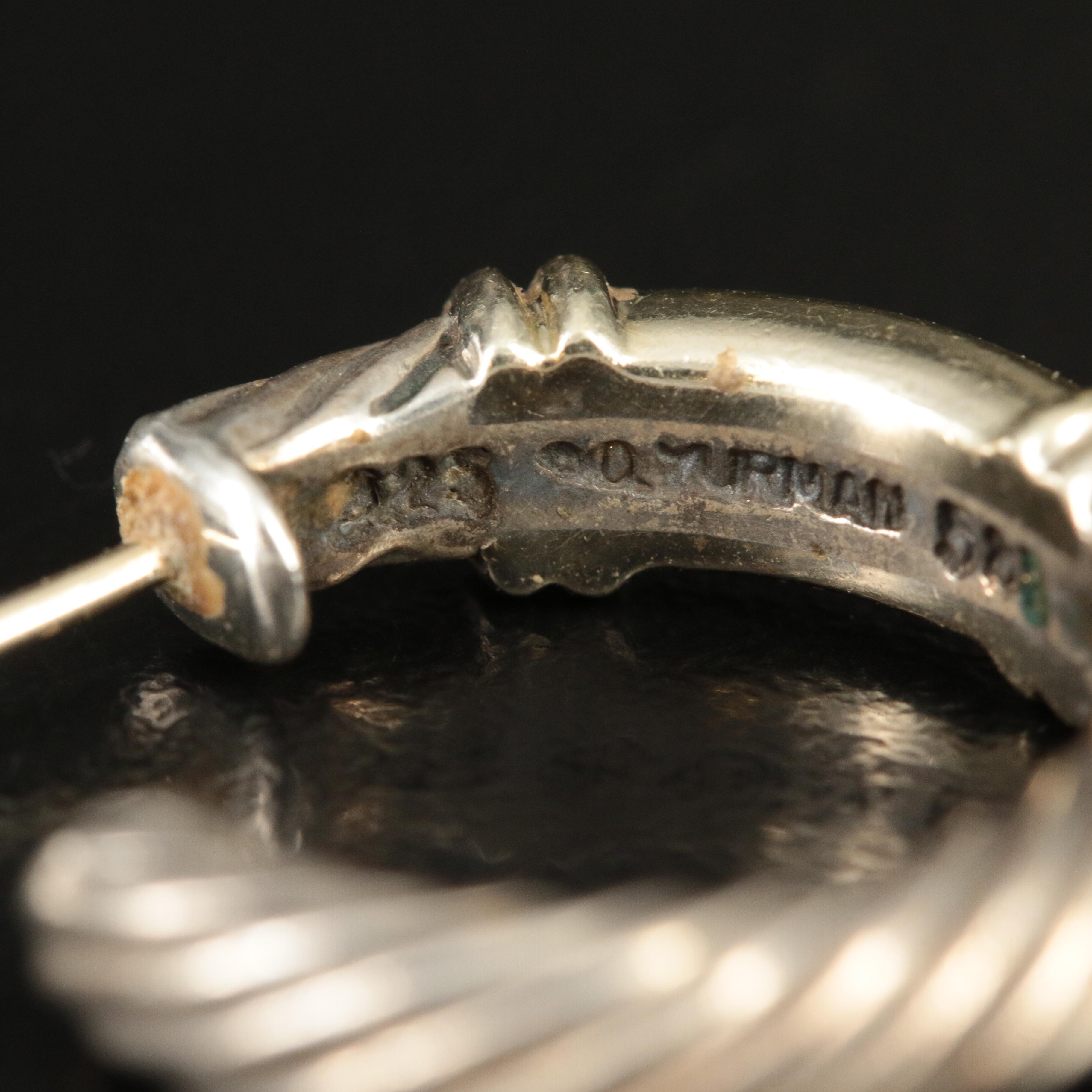 David Yurman "Metro" Sterling and 14K Small Hoop Earrings